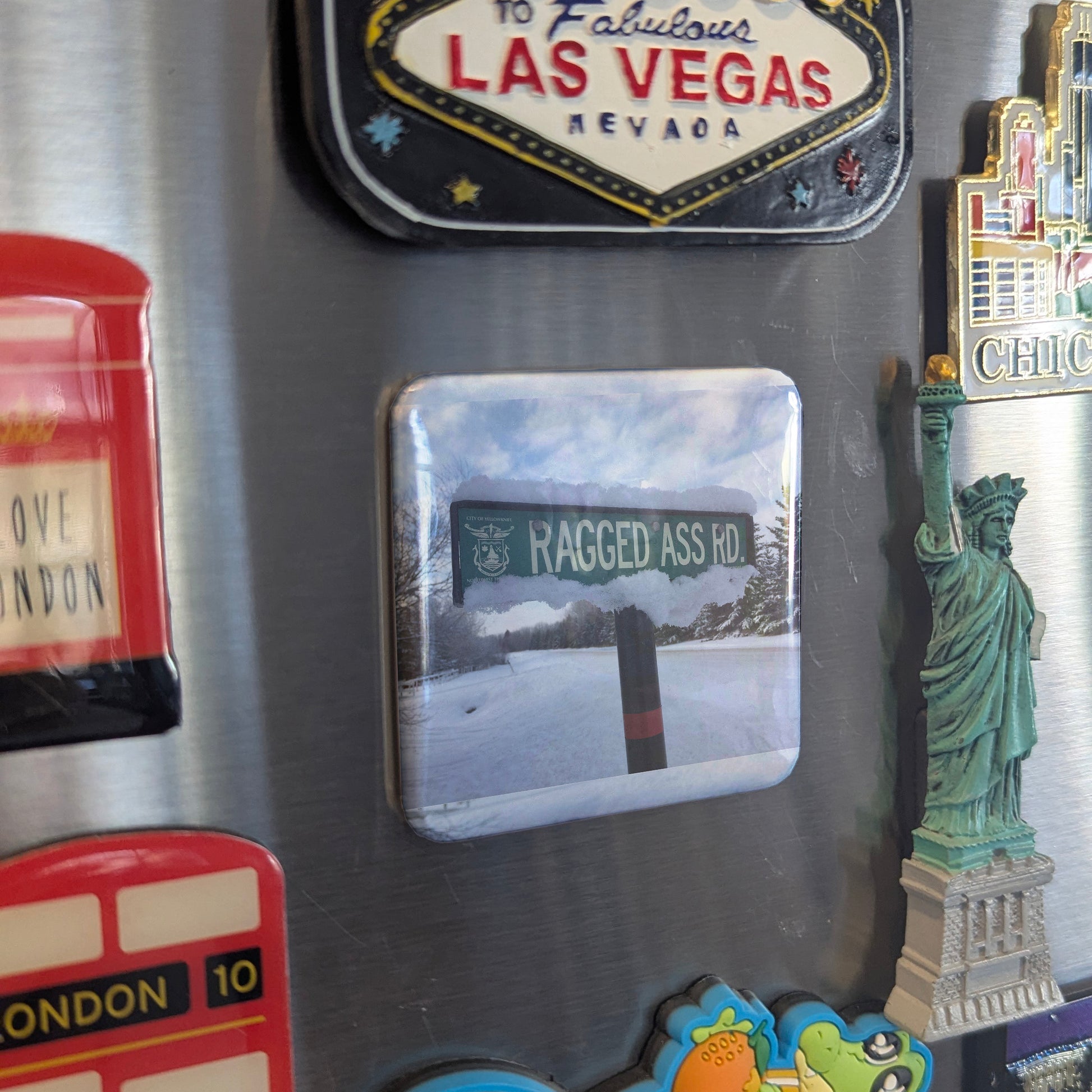 Ragged Ass Road Fridge Magnet - PhiloPerse