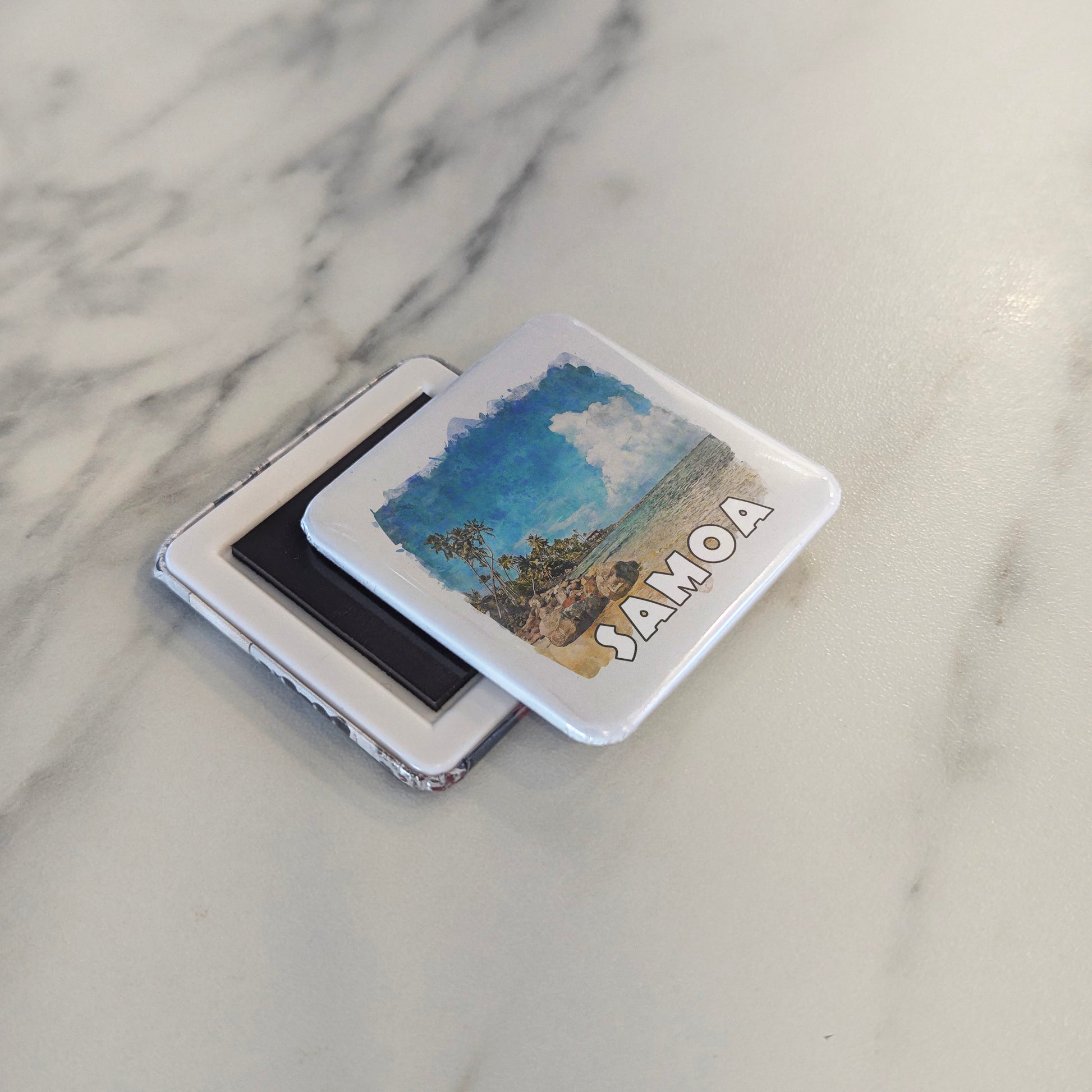 Samoa Watercolor Fridge Magnet - PhiloPerse