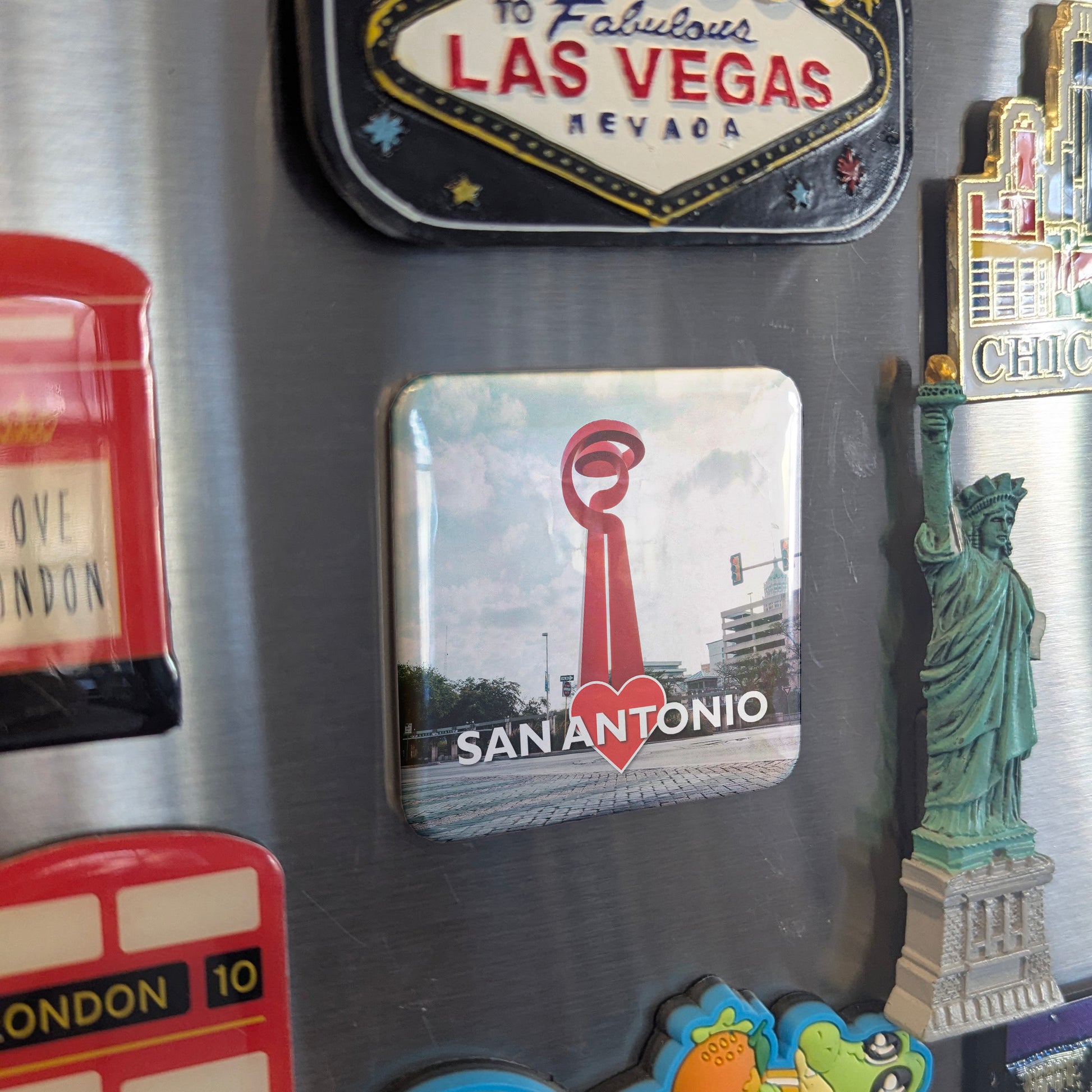 San Antonio View Fridge Magnet - PhiloPerse