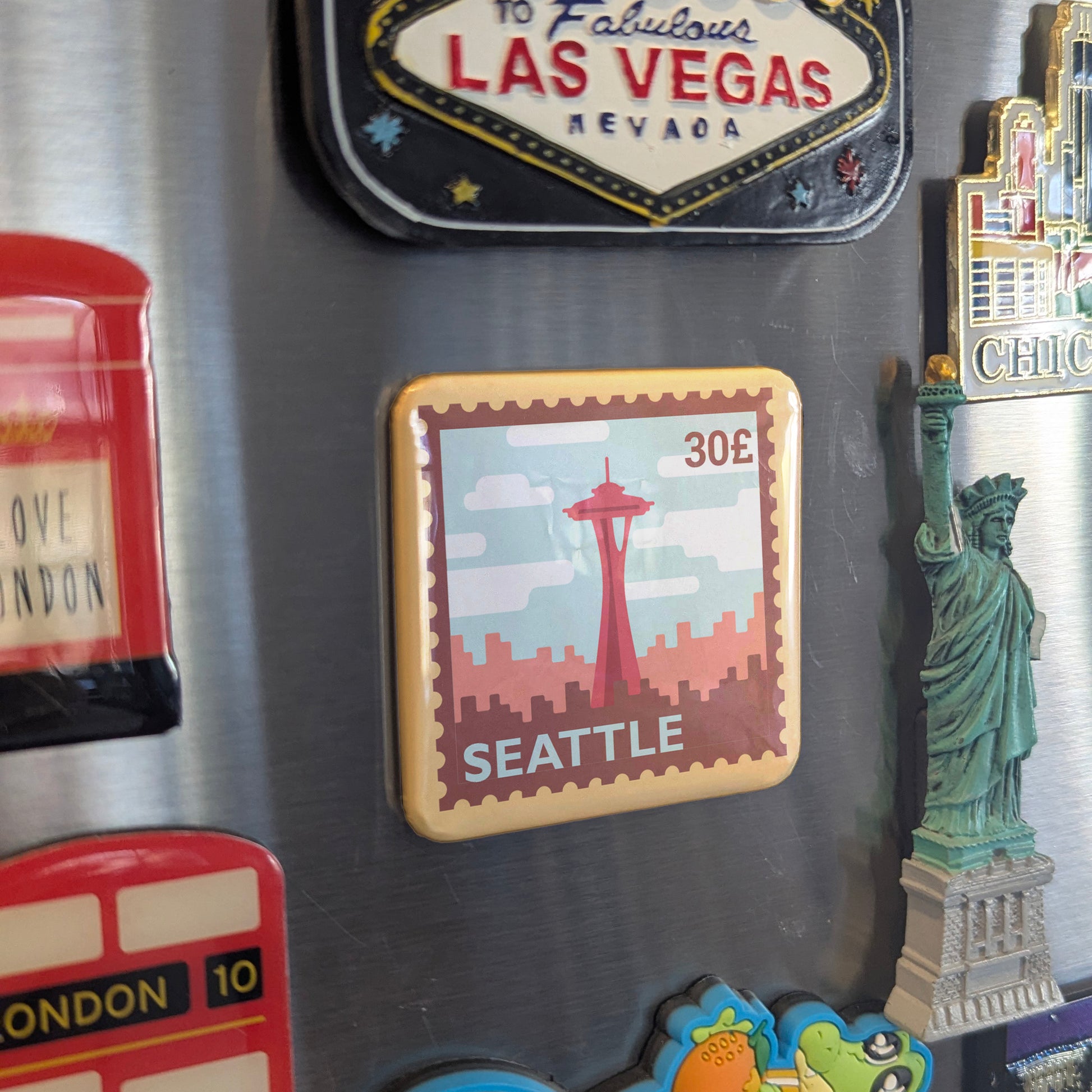 Seattle Postage Fridge Magnet - PhiloPerse