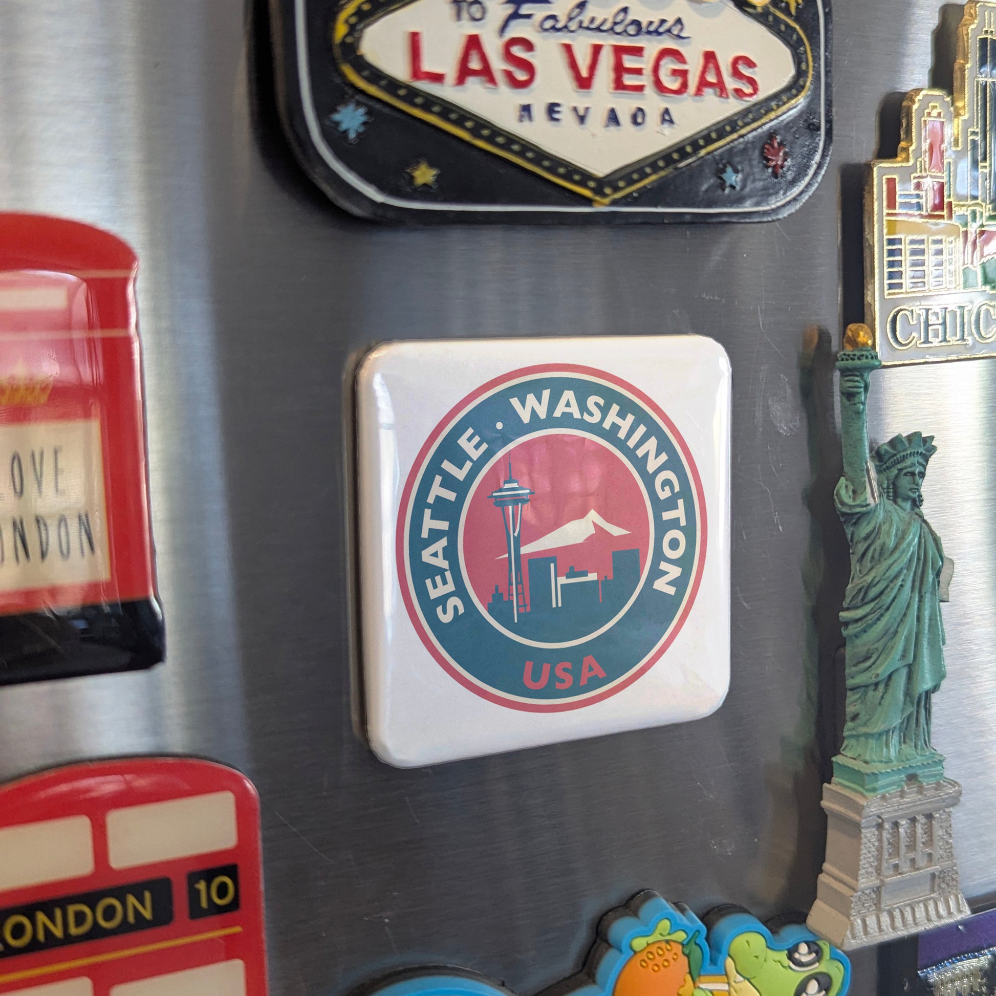 Seattle Washington Fridge Magnet - PhiloPerse