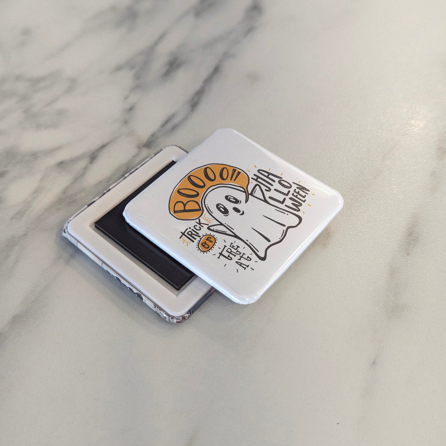 Spooky Ghost Fridge Magnet - PhiloPerse