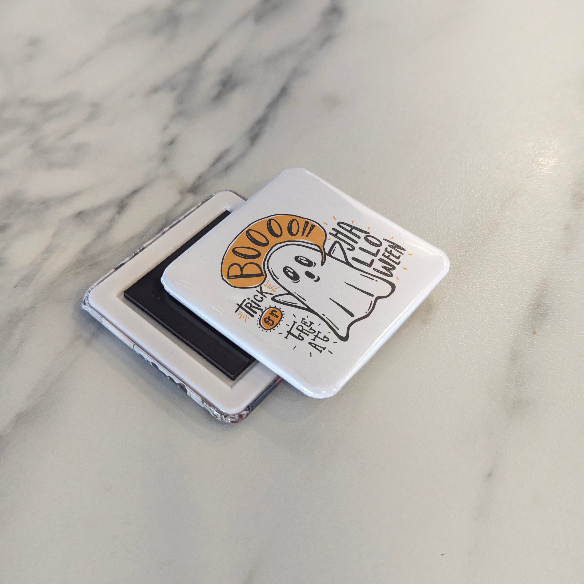 Spooky Ghost Fridge Magnet - PhiloPerse