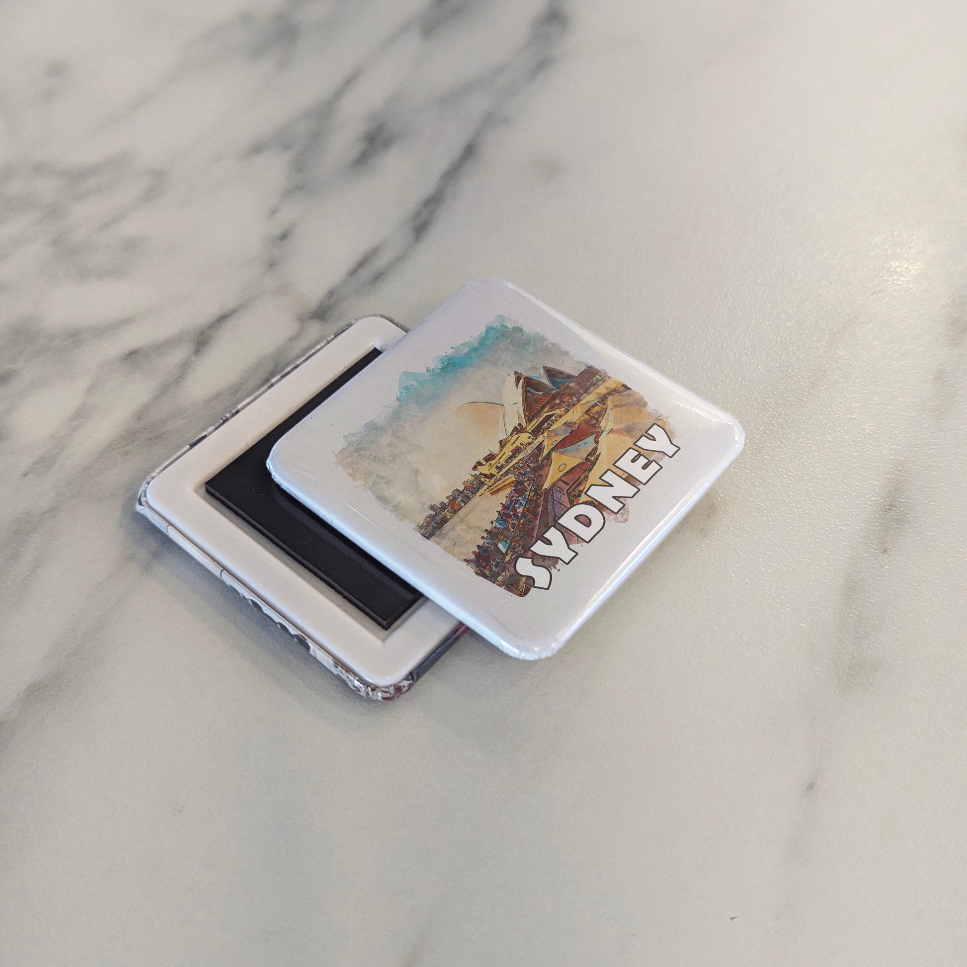 Sydney Australia Watercolor Fridge Magnet - PhiloPerse
