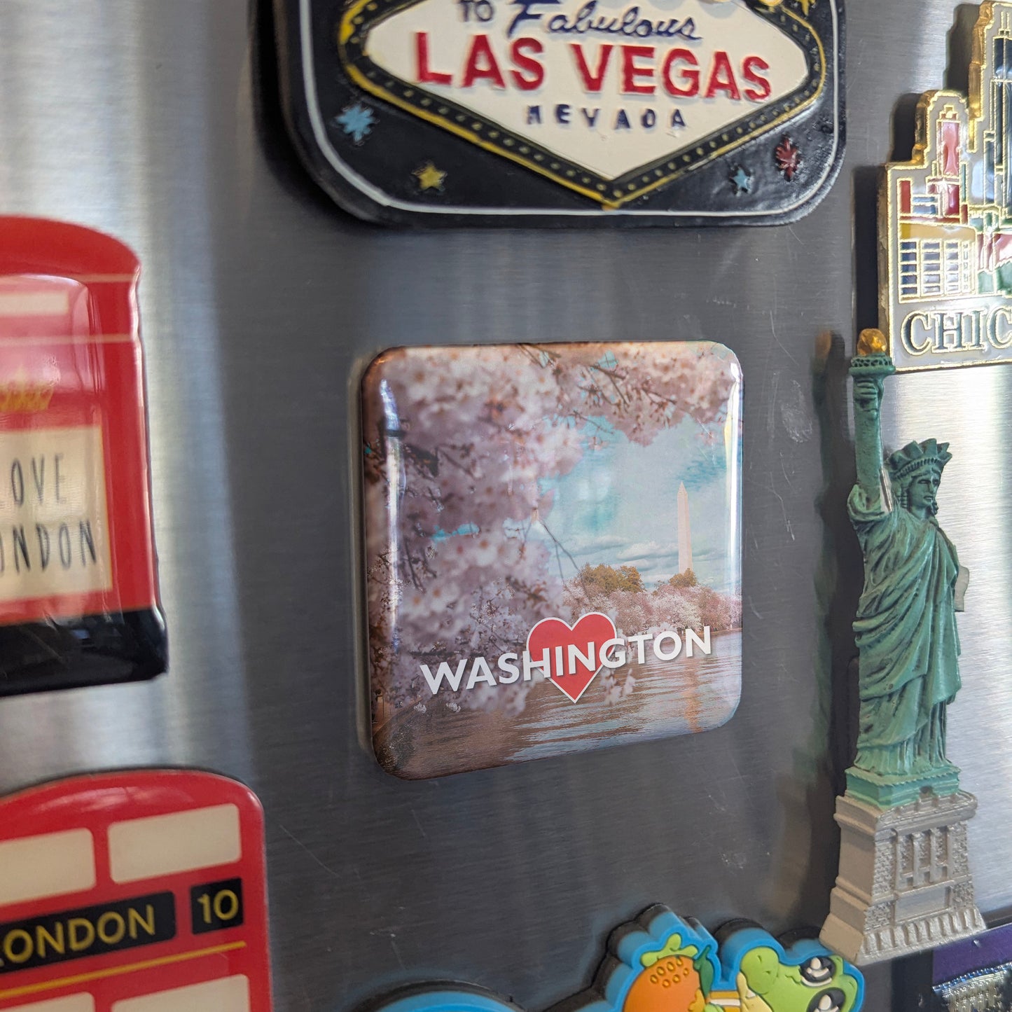 Washington DC Blossoms Fridge Magnet - PhiloPerse