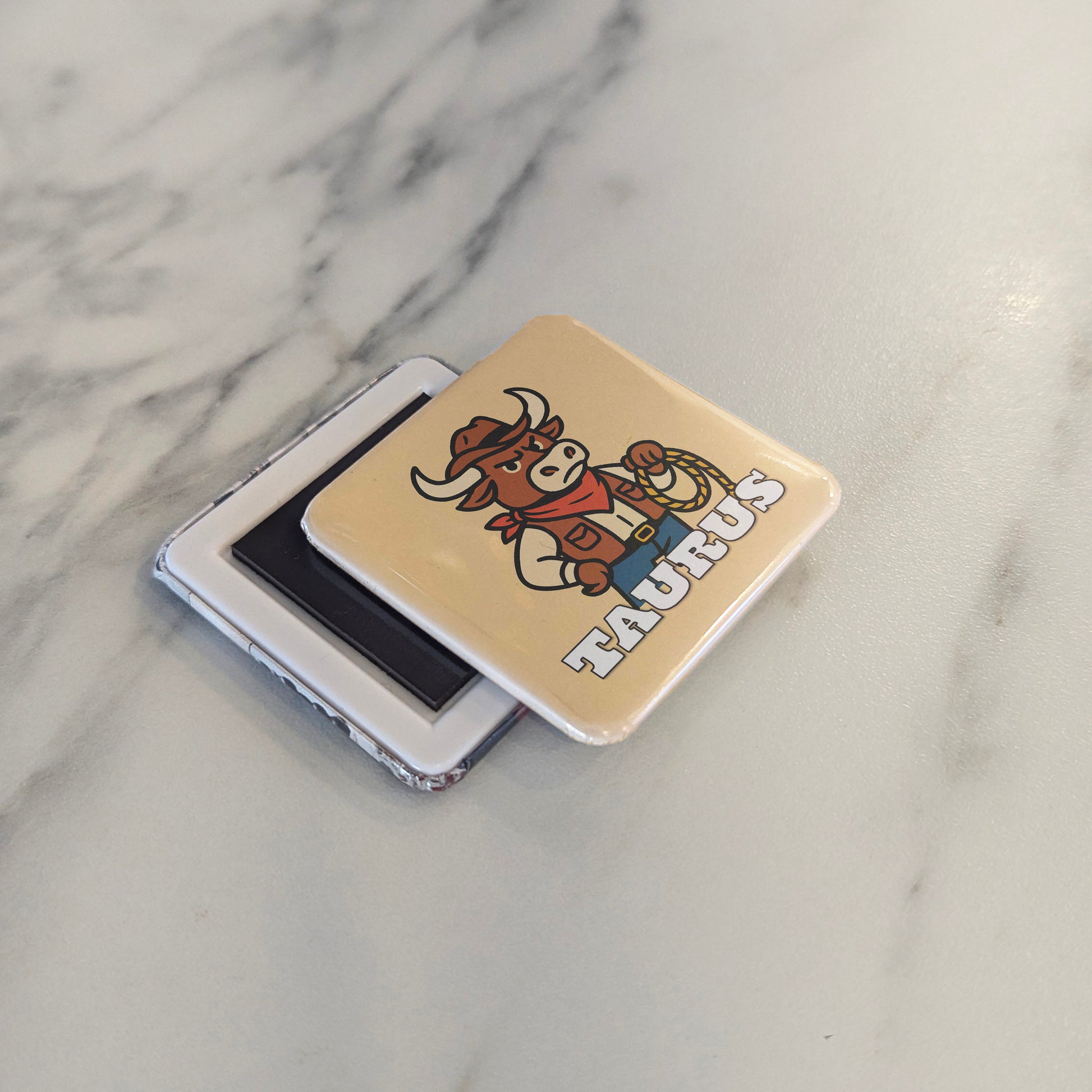 Western Taurus Zodiac Fridge Magnet - PhiloPerse