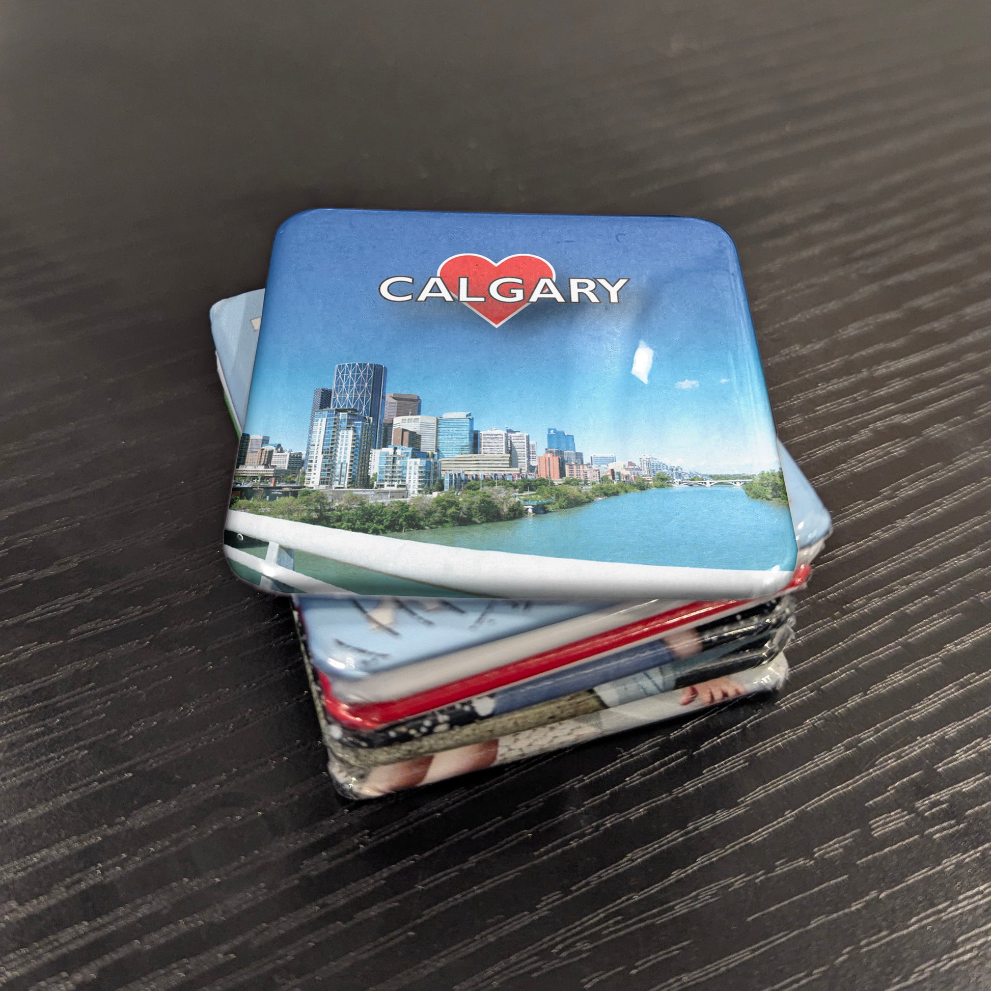 Calgary view Fridge Magnet - PhiloPerse
