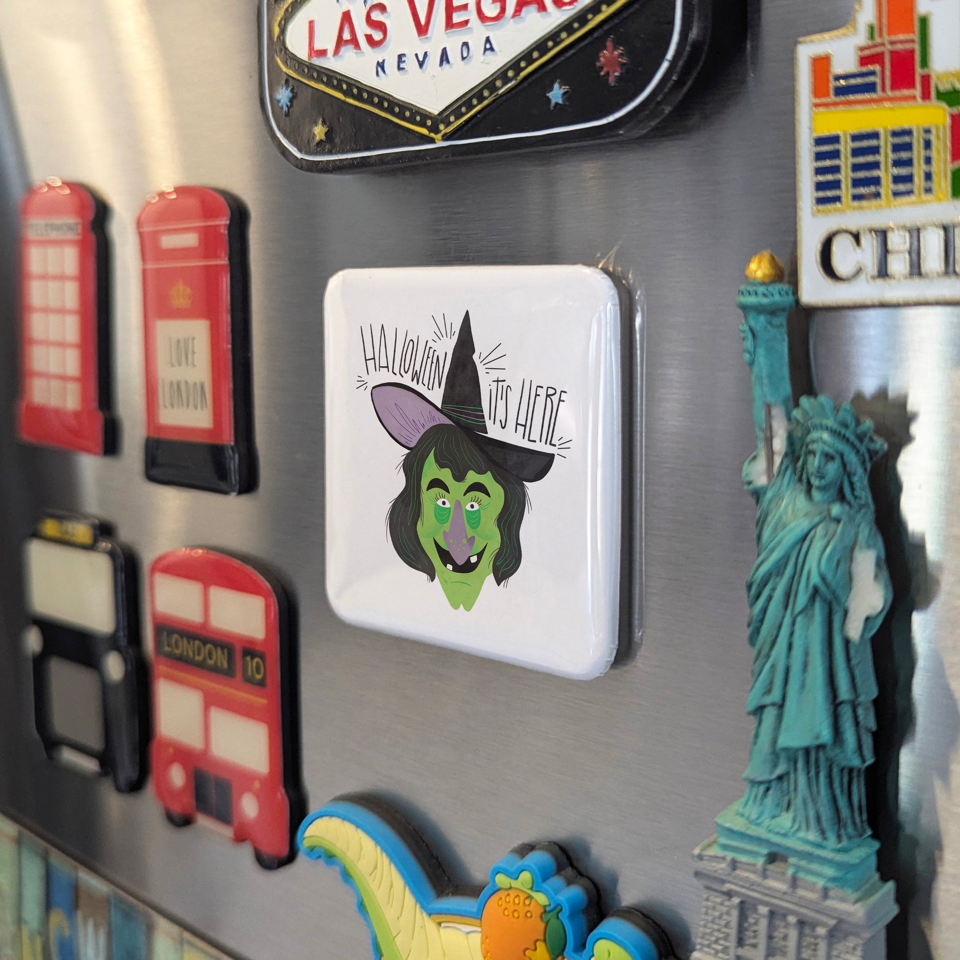 Halloween It's Here Fridge Magnet - PhiloPerse