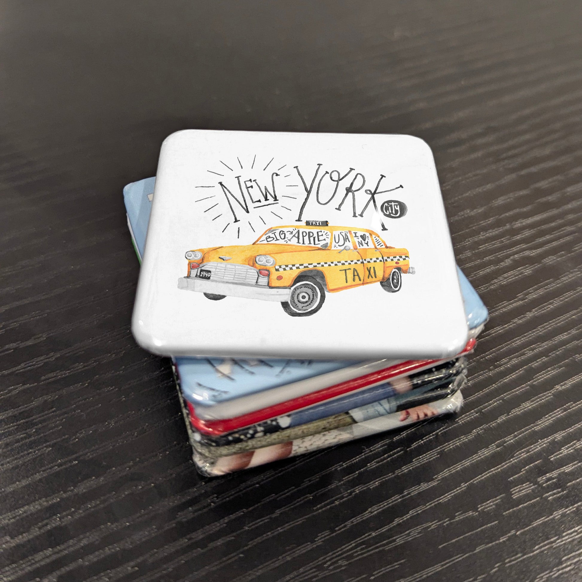 New York Yellow Cab Fridge Magnet