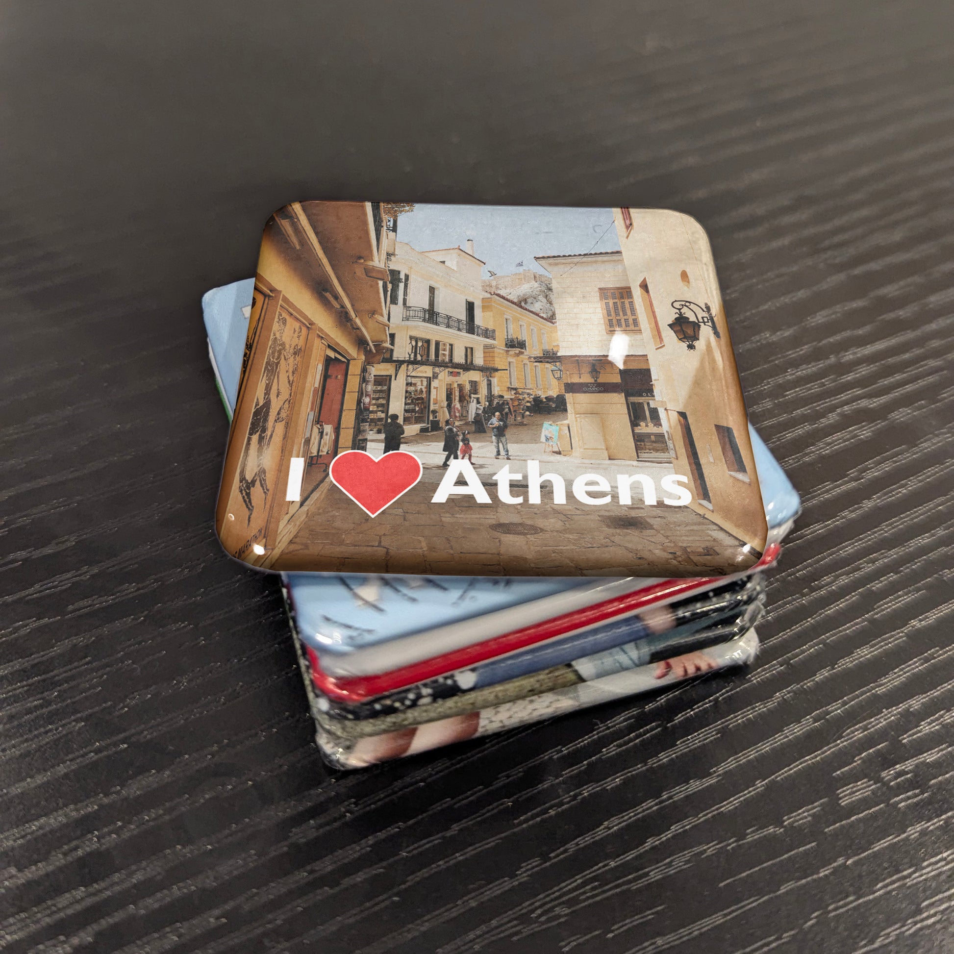 I Love Athens Fridge Magnet - PhiloPerse