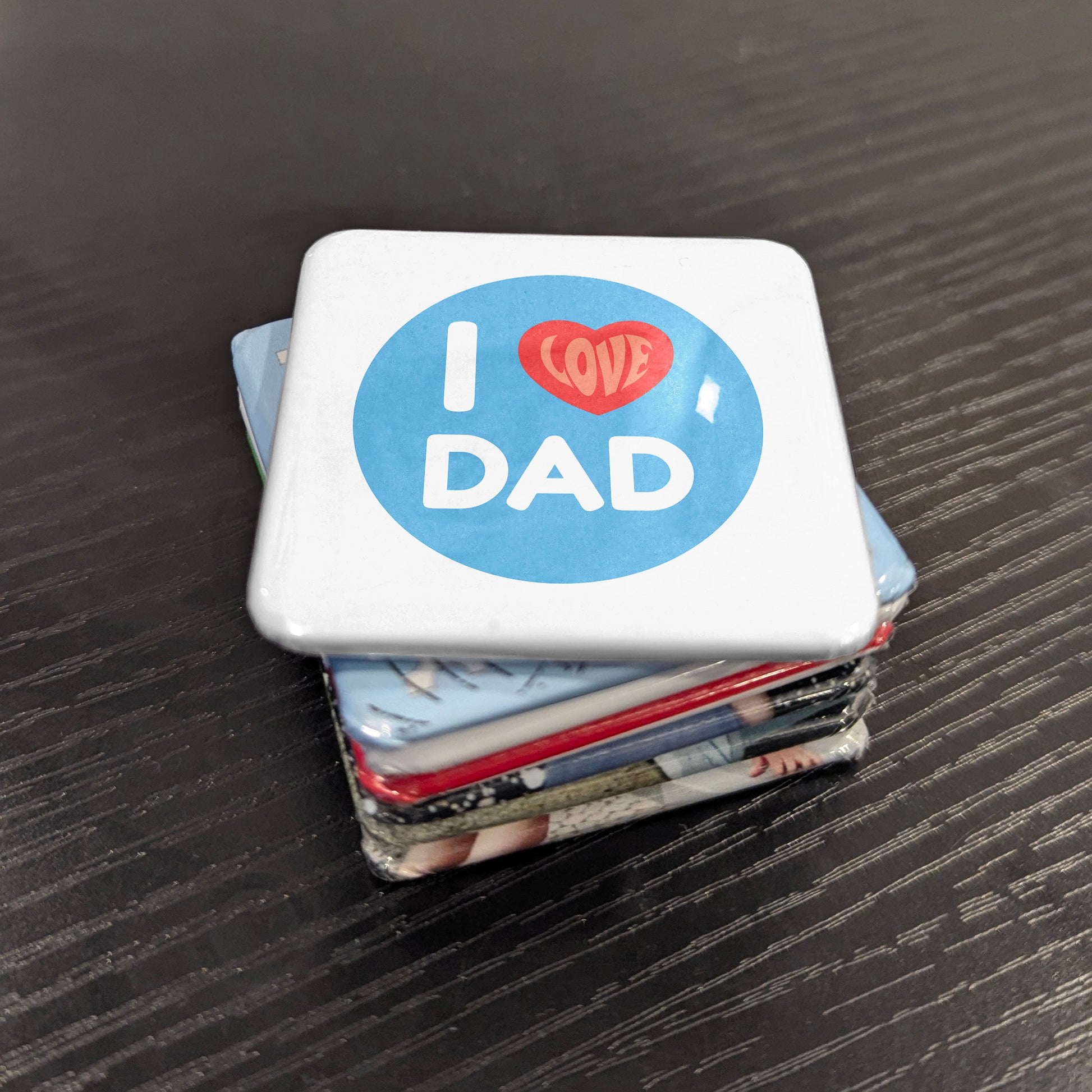 I Love Dad Tag Fridge Magnet - PhiloPerse