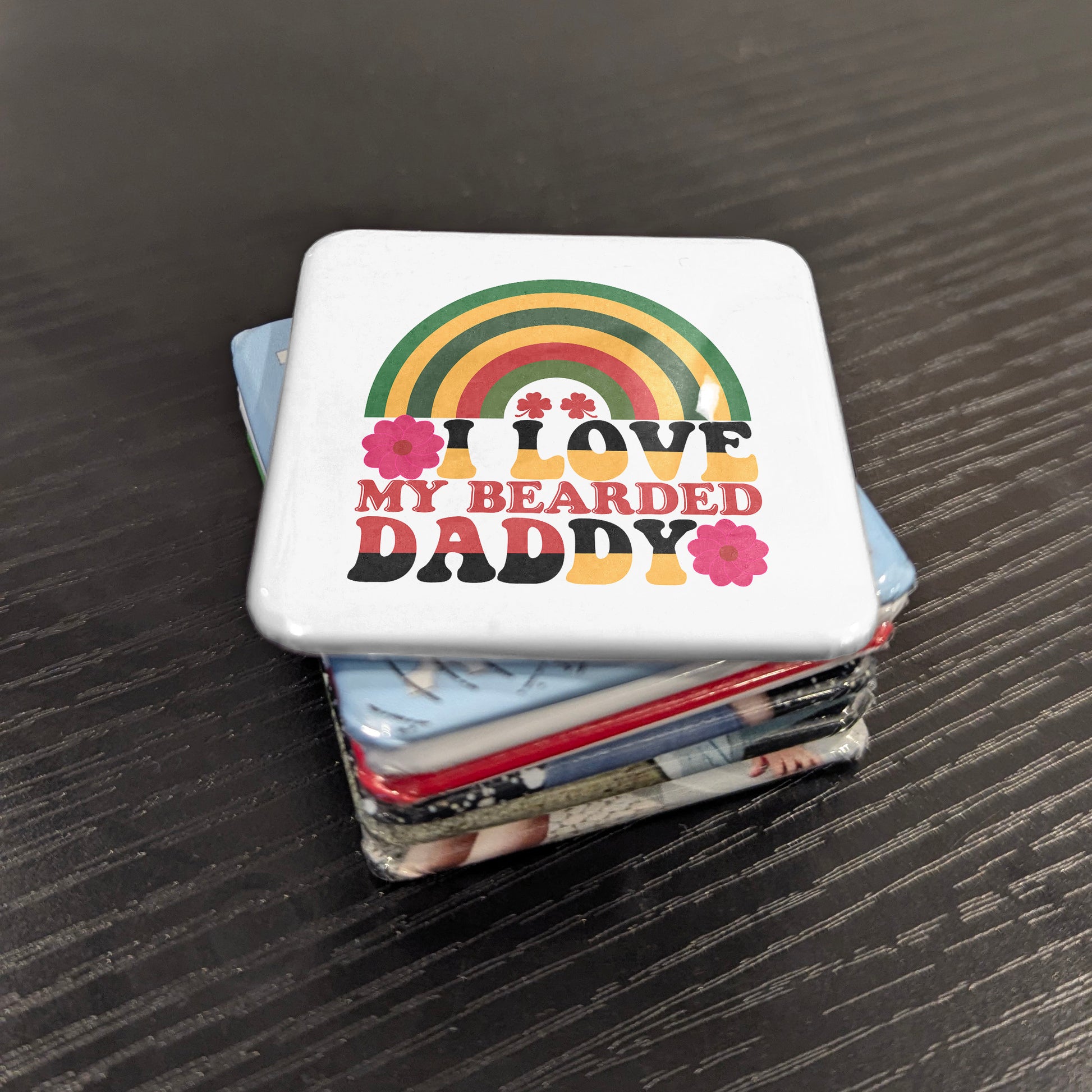 I Love My Bearded Daddy Fridge Magnet - PhiloPerse