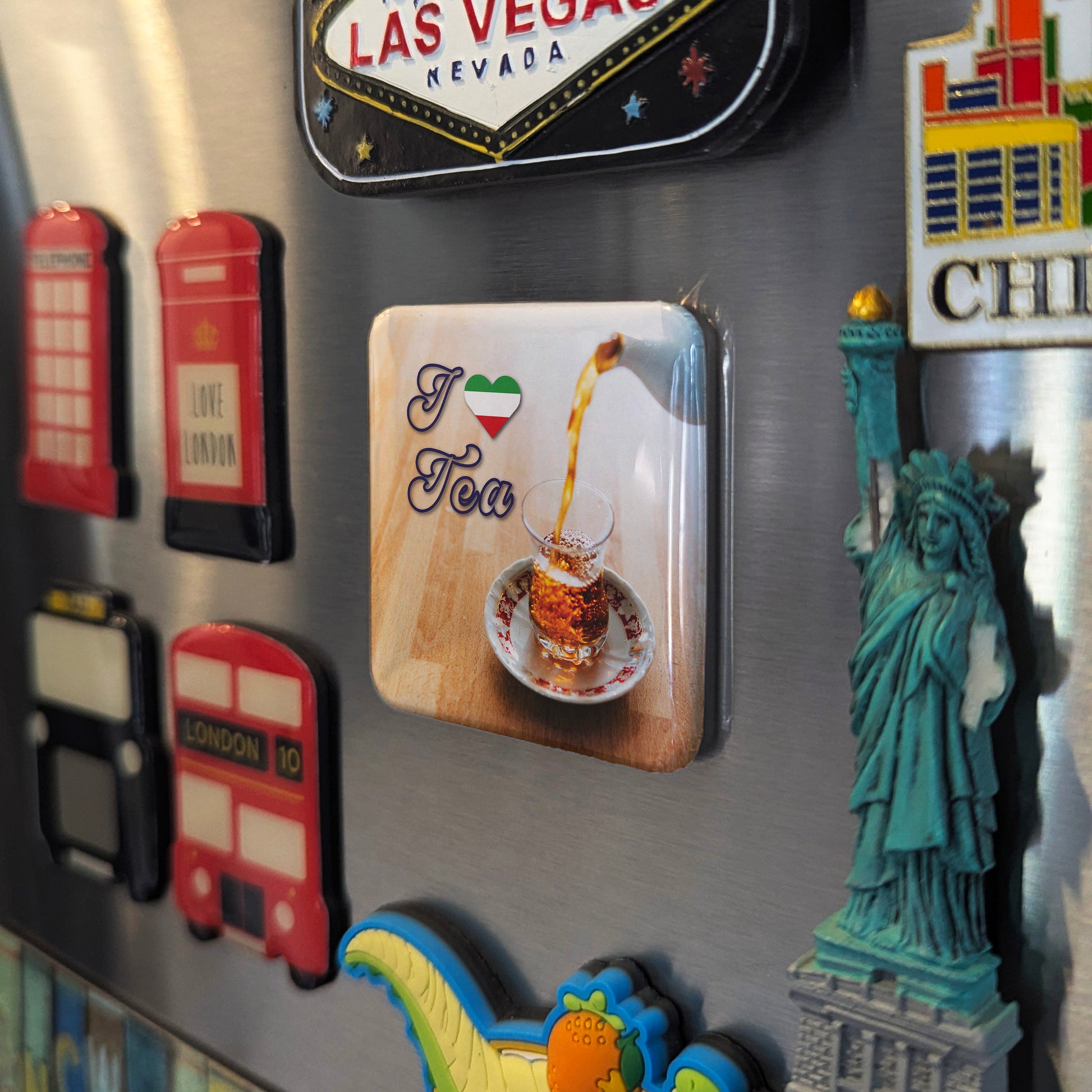 I Love Tea Fridge Magnet - PhiloPerse