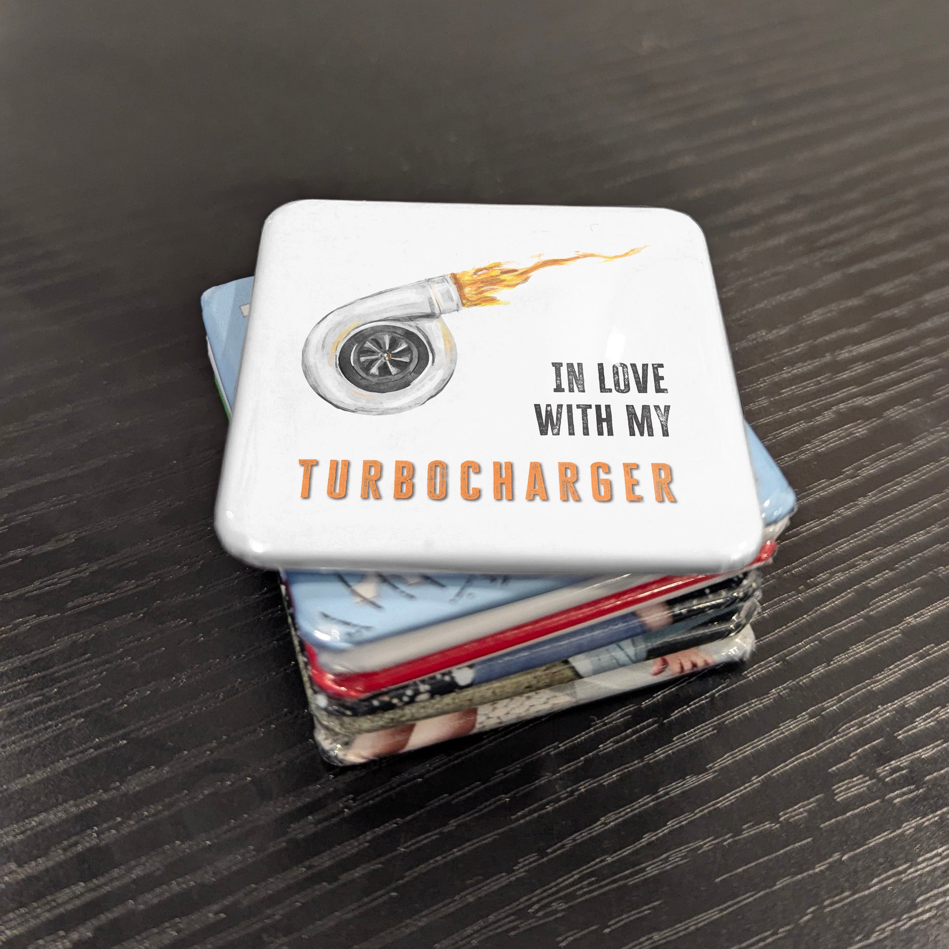 In Love with My Turbocharger Fridge Magnet - PhiloPerse