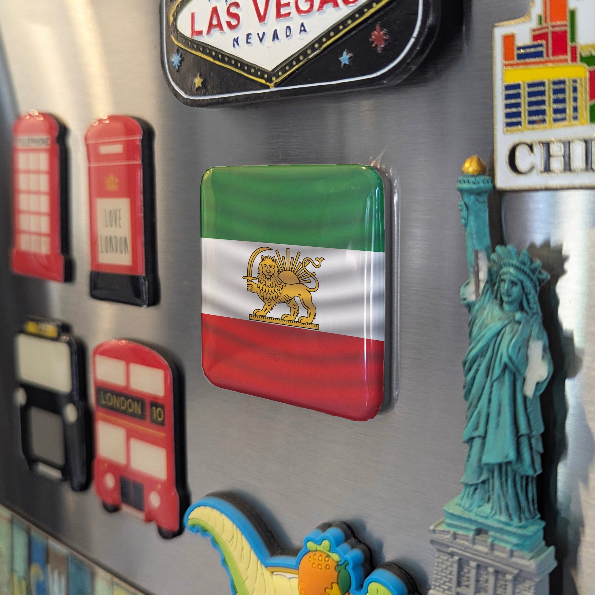 Imperial Flag of Iran Fridge Magnet - PhiloPerse