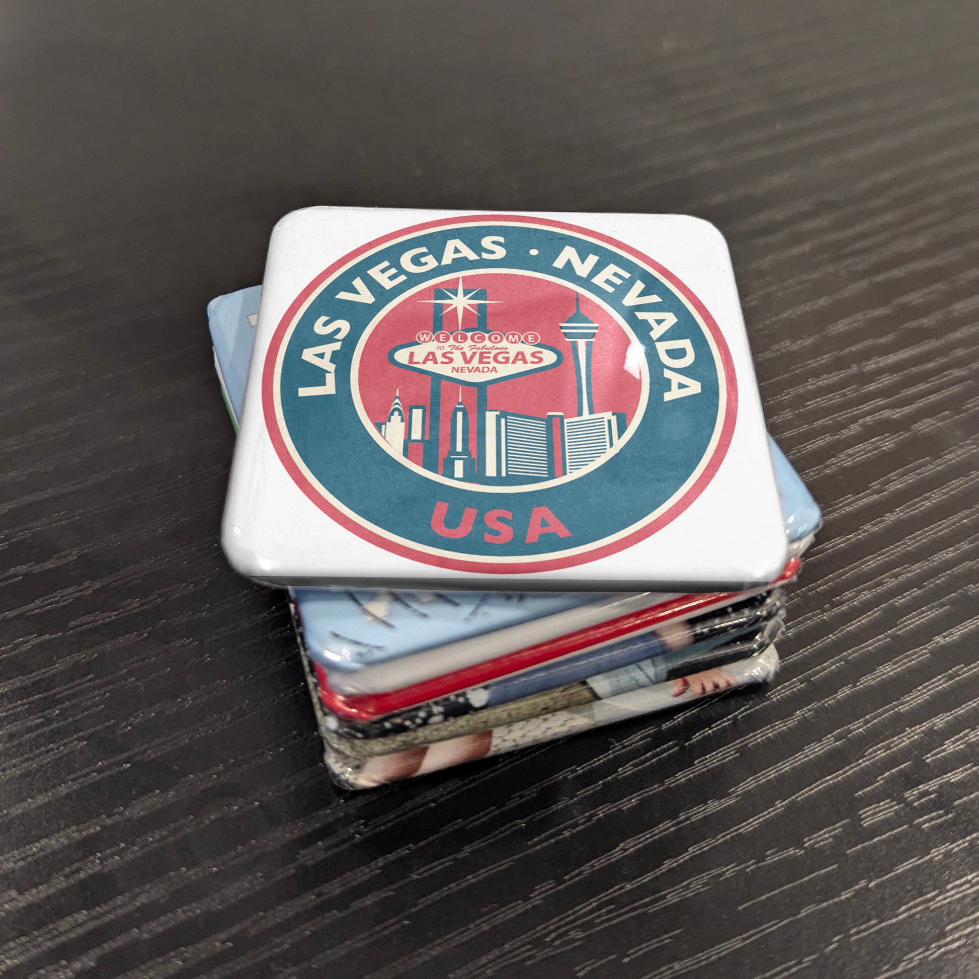 Las Vegas Stamp Fridge Magnet - PhiloPerse
