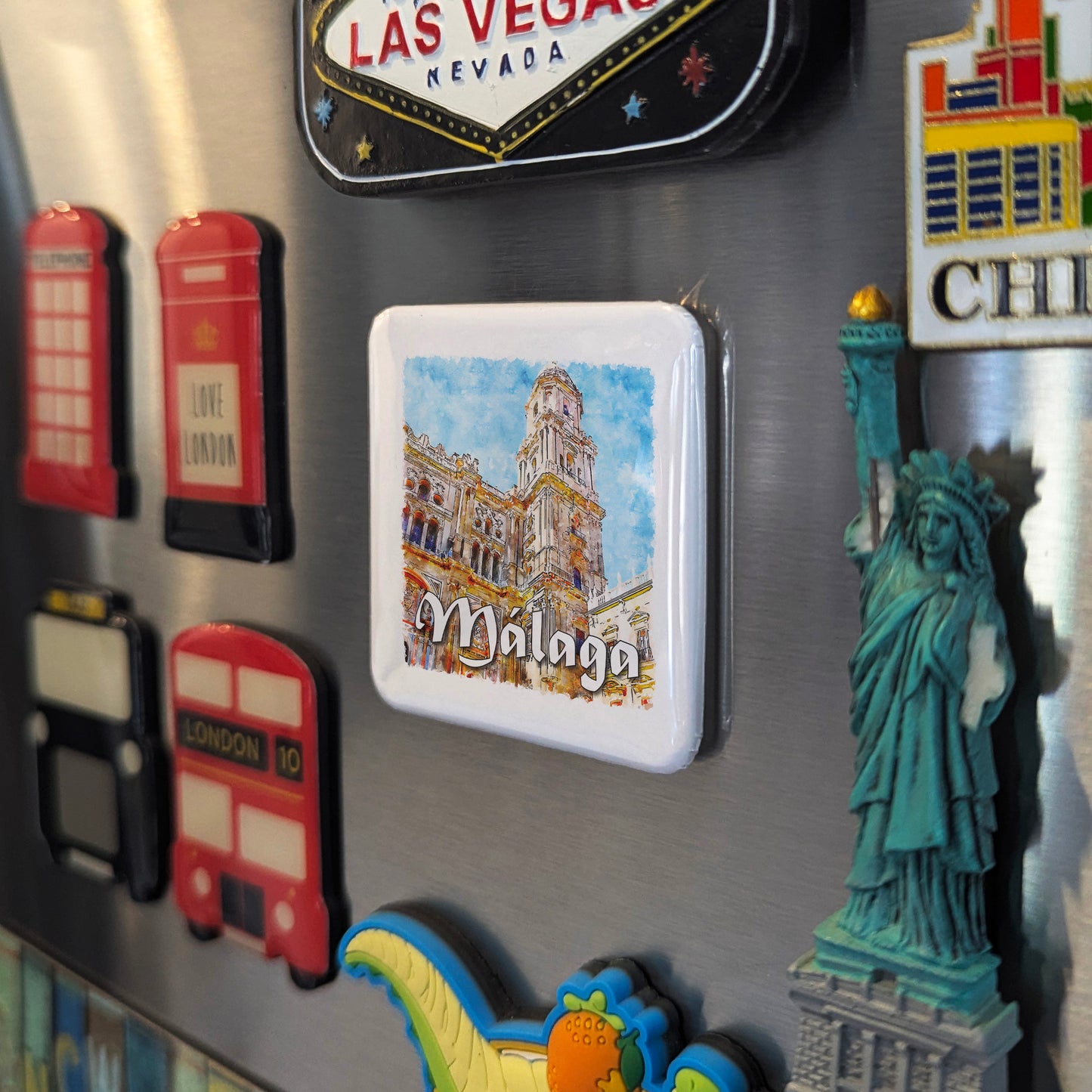Malaga Spain Fridge Magnet - PhiloPerse