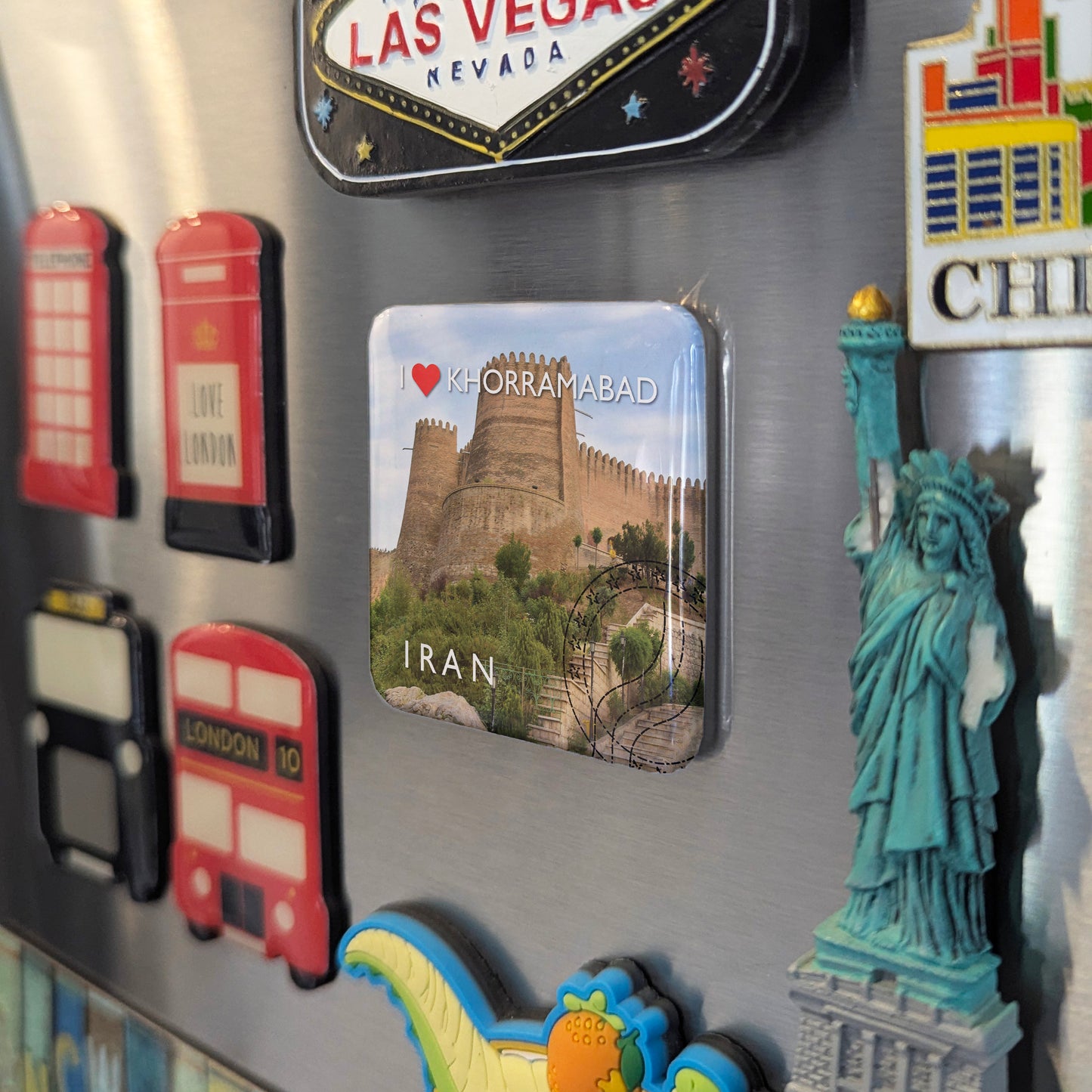 I Love Khorramabad Fridge Magnet - PhiloPerse