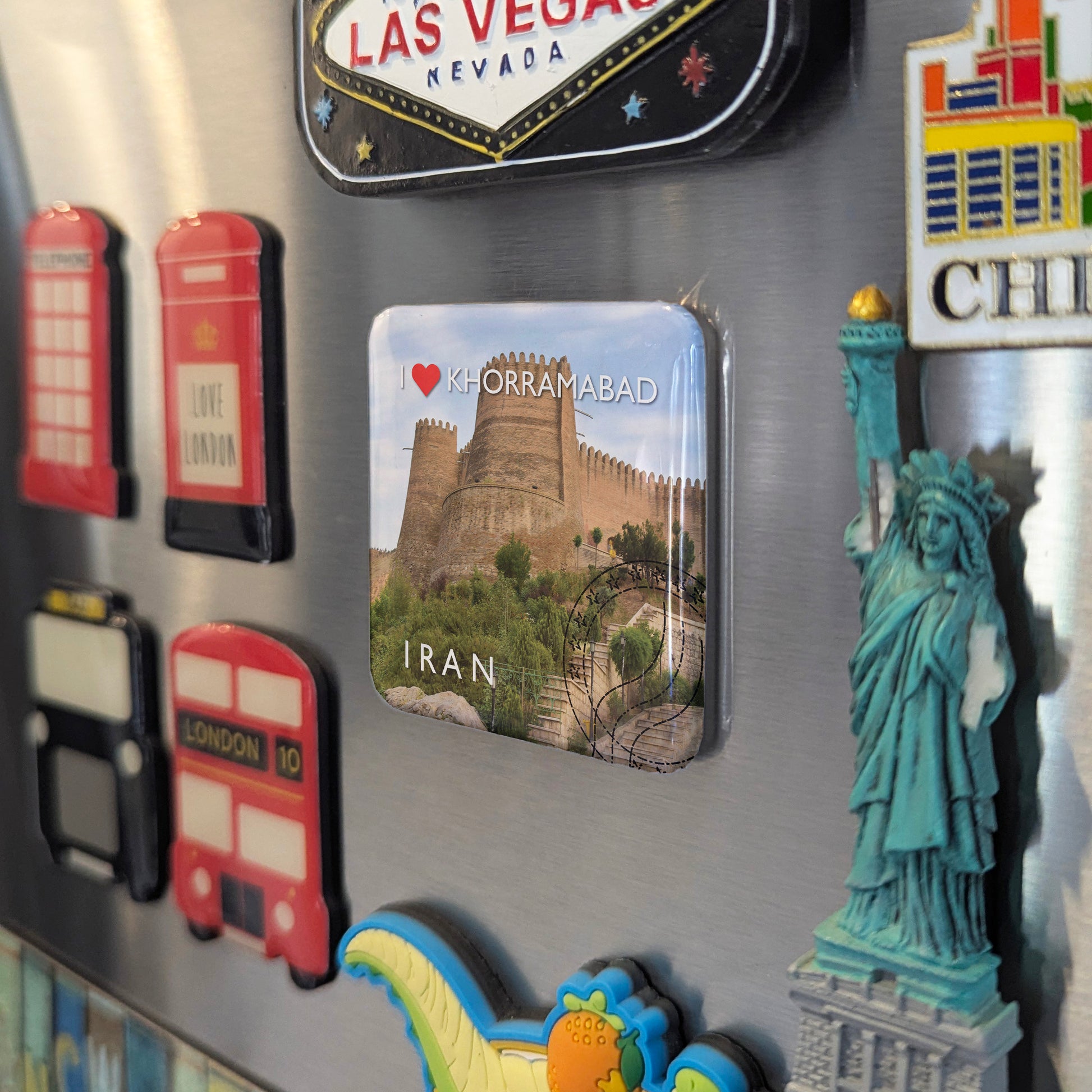 I Love Khorramabad Fridge Magnet - PhiloPerse