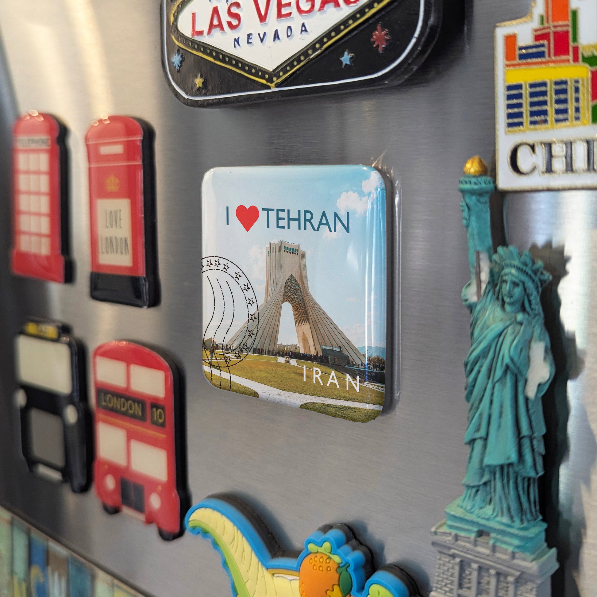 I Love Tehran V.1 Fridge Magnet - PhiloPerse