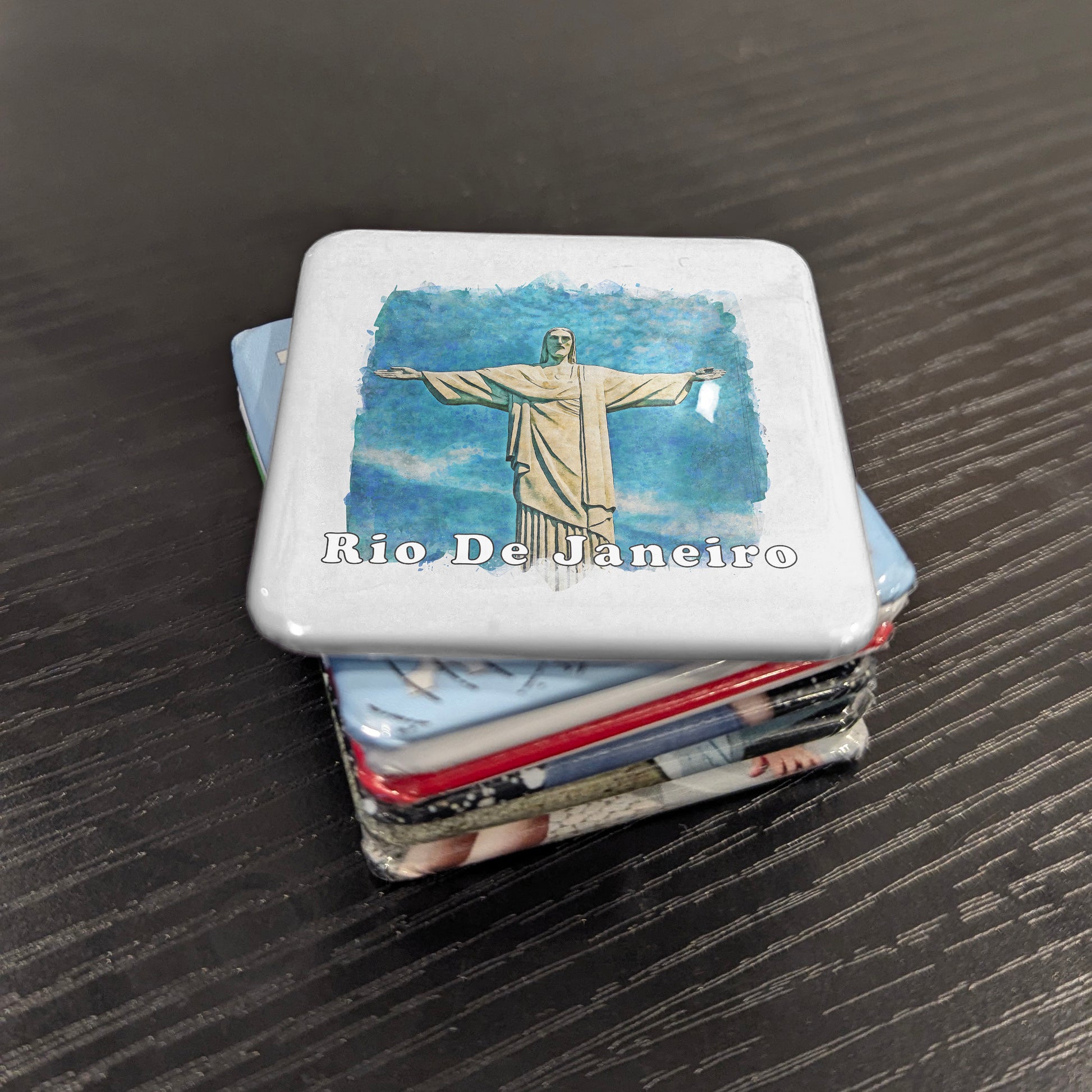 Rio De Janeiro Watercolor Fridge Magnet - PhiloPerse