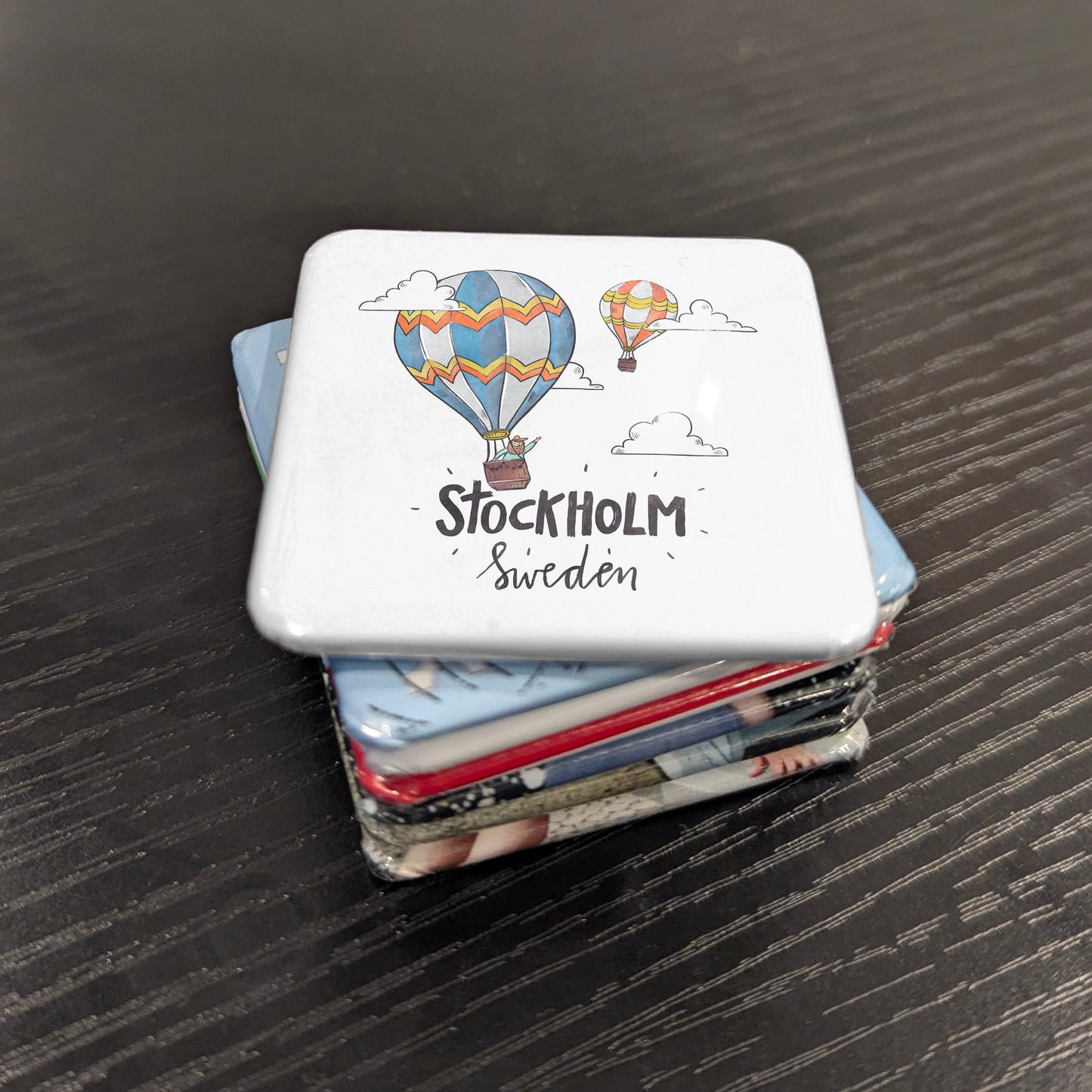 Stockholm Hot Air Balloon Fridge Magnet - PhiloPerse
