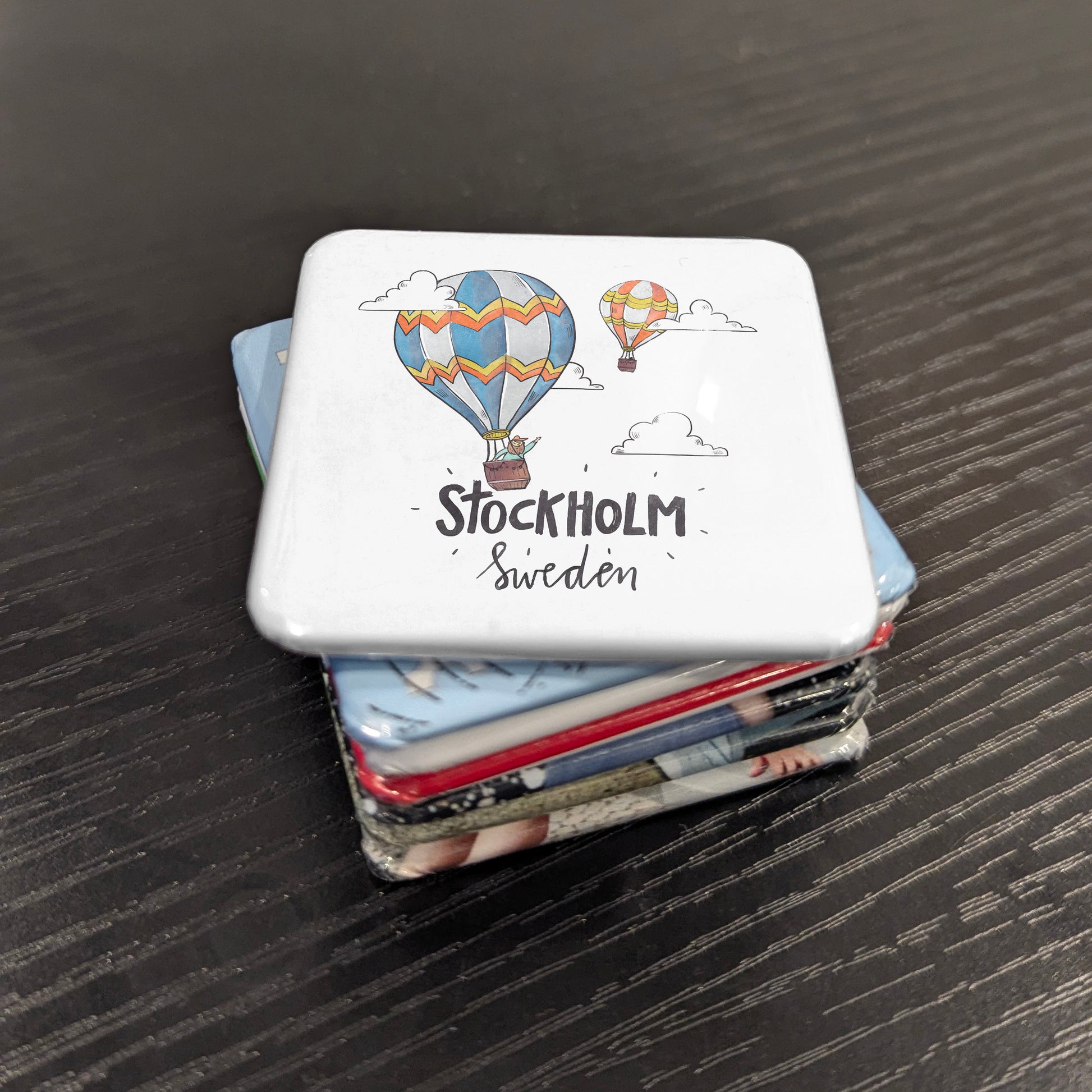 Stockholm Hot Air Balloon Fridge Magnet - PhiloPerse