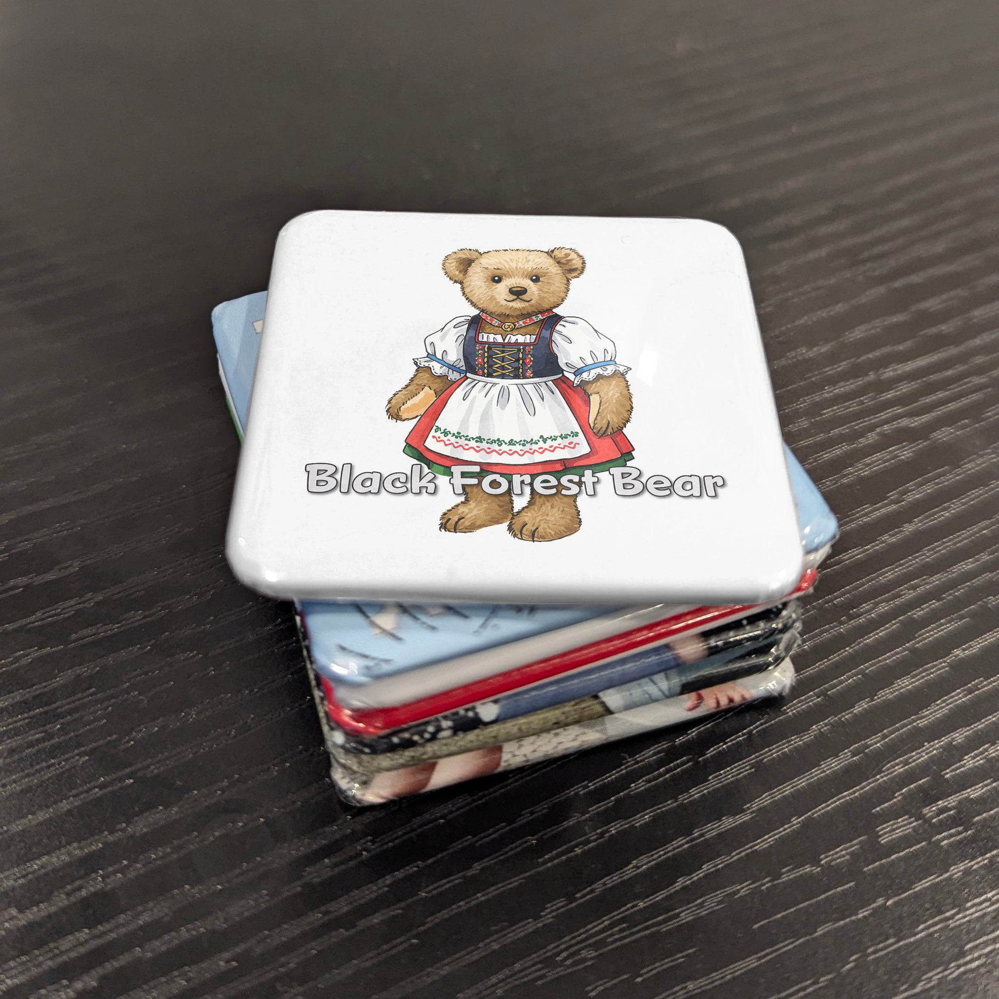 Teddy Bear as Black Forest German Fridge Magnet - PhiloPerse