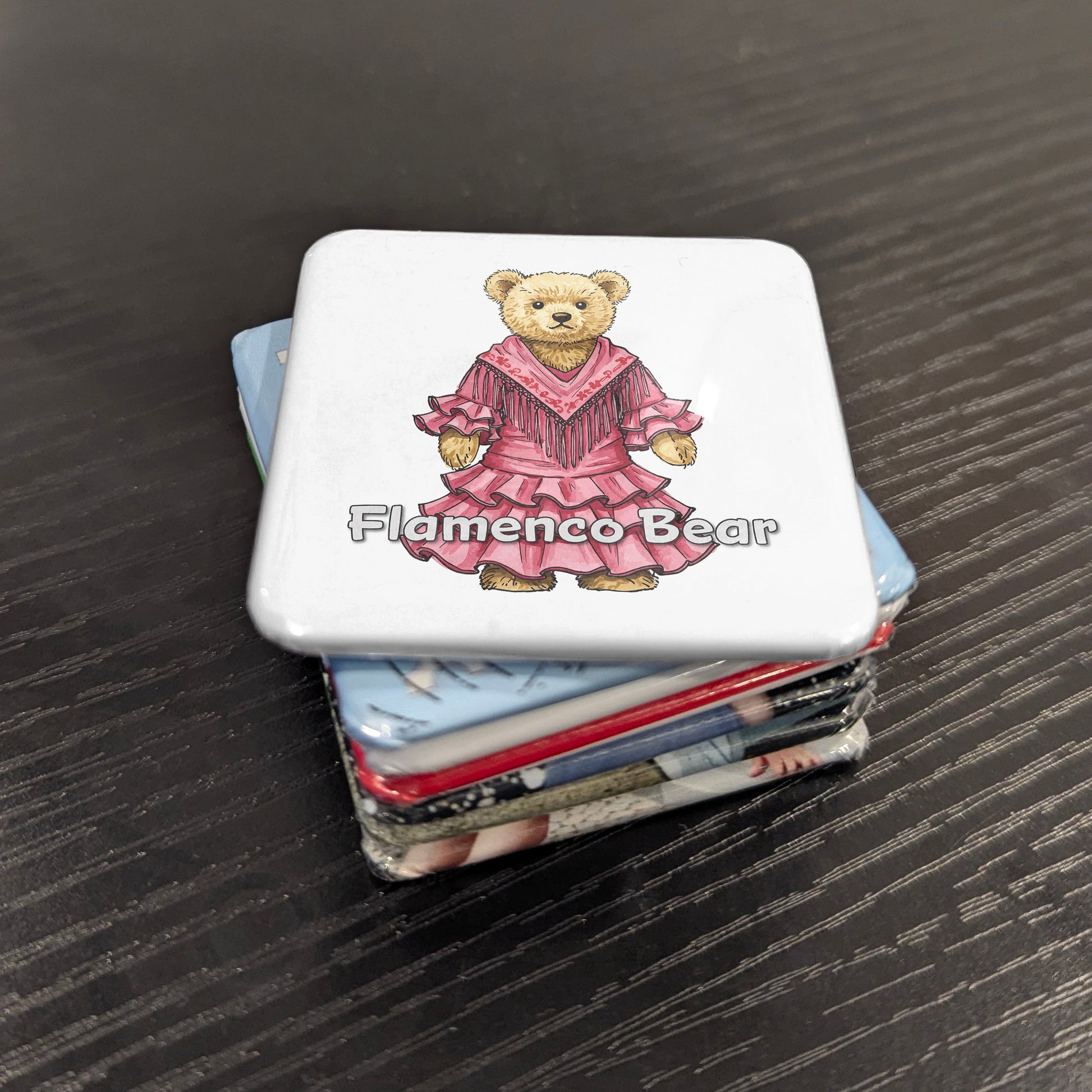 Teddy Bear as Flamenco Dancer Fridge Magnet - PhiloPerse