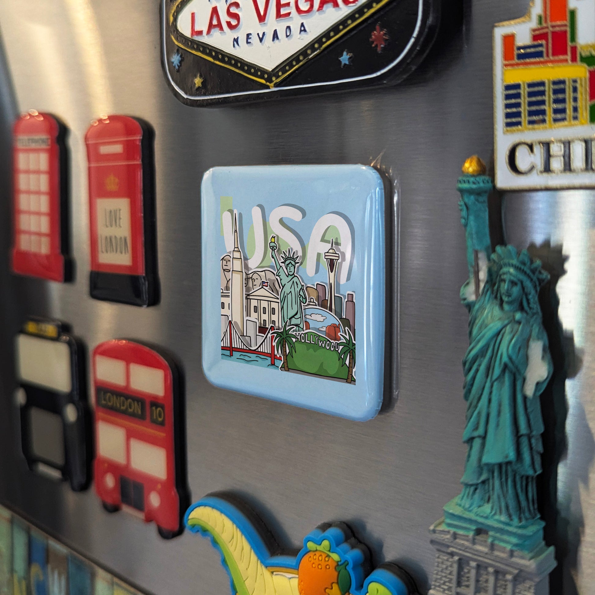 USA Landmarks Fridge Magnet - PhiloPerse