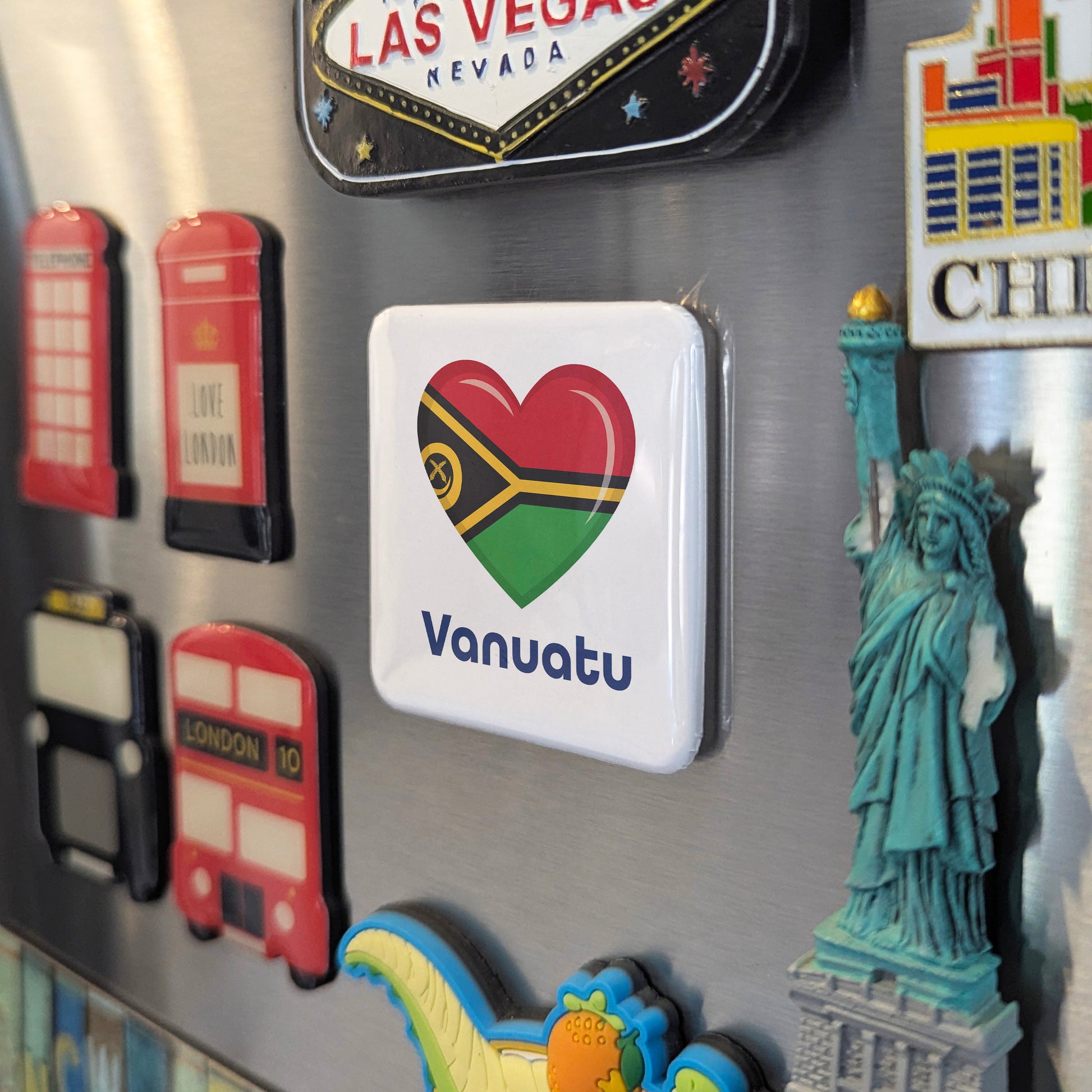 Vanuatu Flag Fridge Magnet - PhiloPerse
