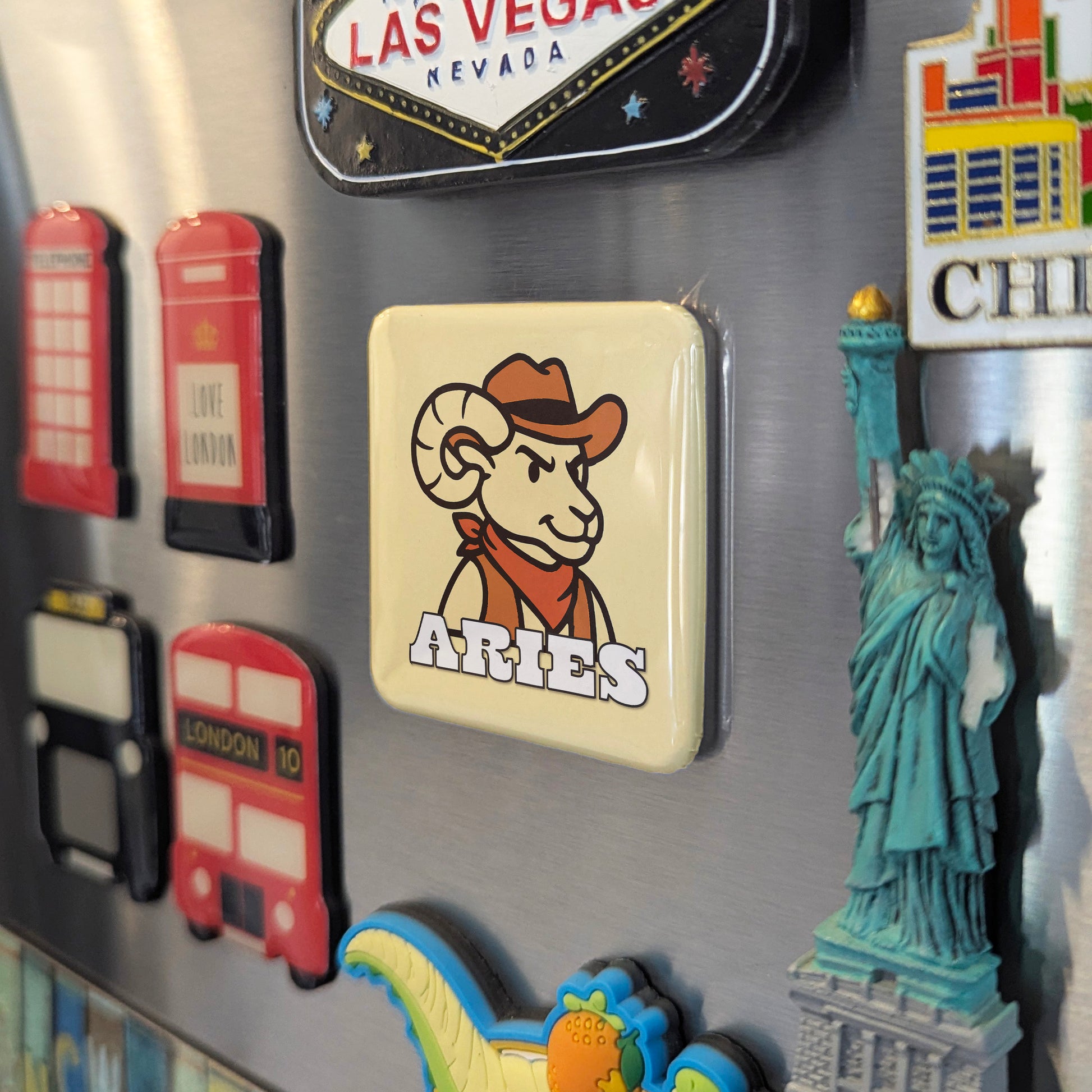 Western Aries Zodiac Fridge Magnet - PhiloPerse