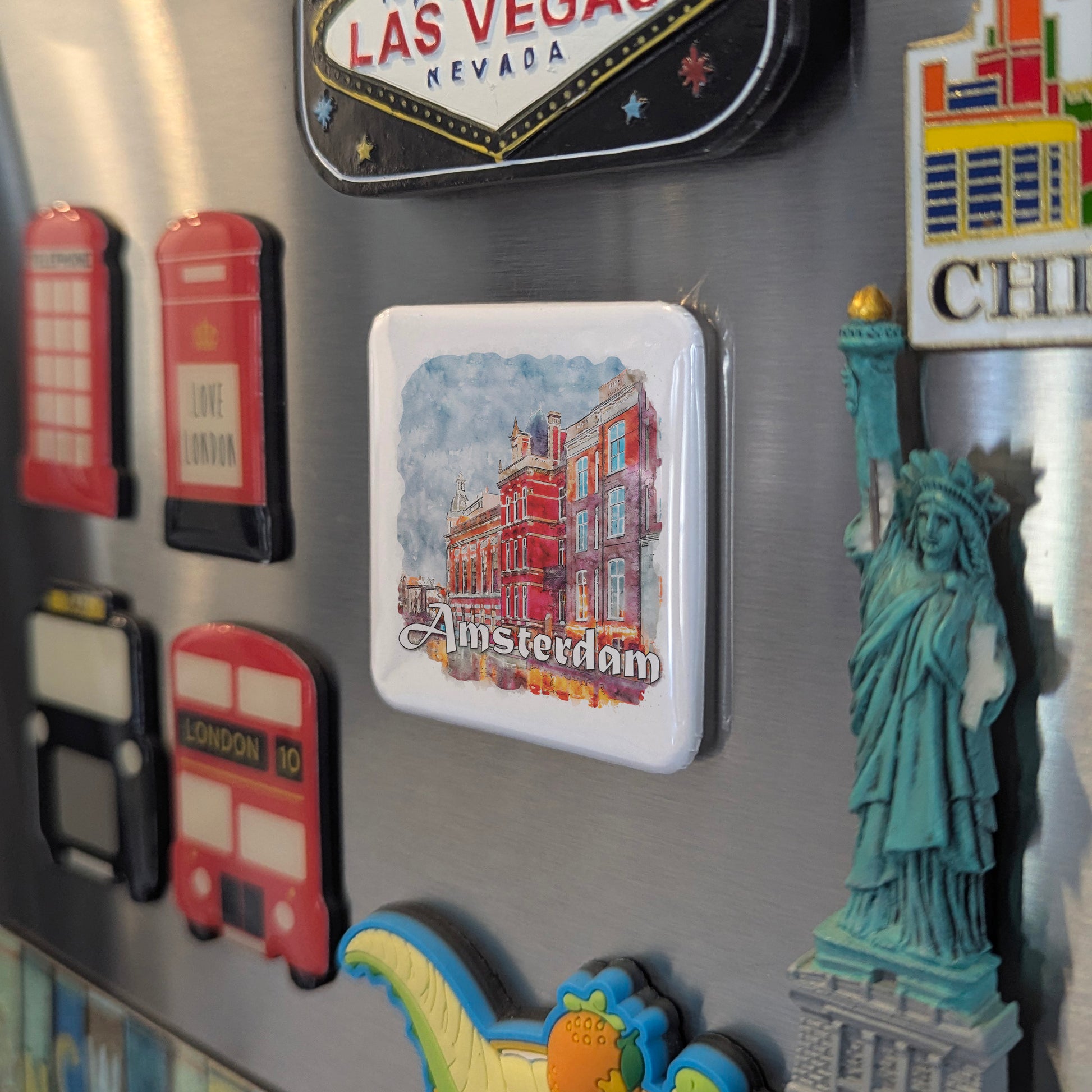 Amsterdam The Netherlands Fridge Magnet - PhiloPerse