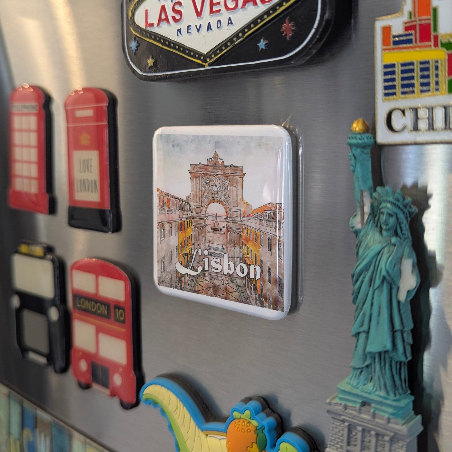 Arco da Rua Augusta in Lisbon Portugal Fridge Magnet - PhiloPerse