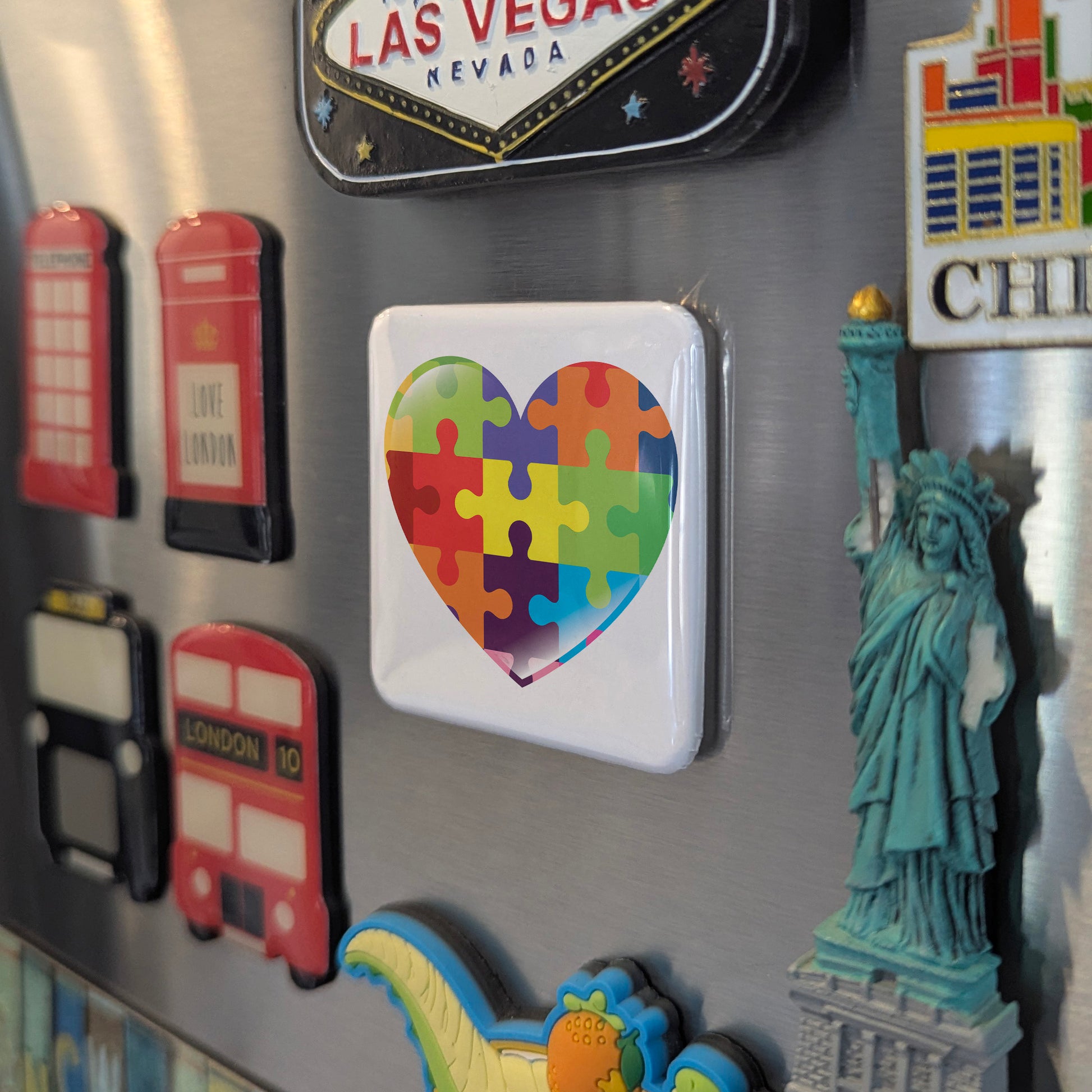 Autism Heart Fridge Magnet - PhiloPerse