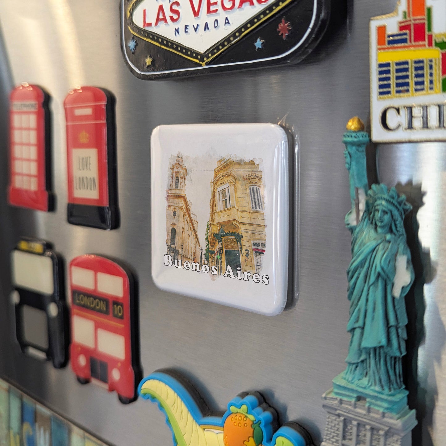 Buenos Aires Watercolor Fridge Magnet - PhiloPerse