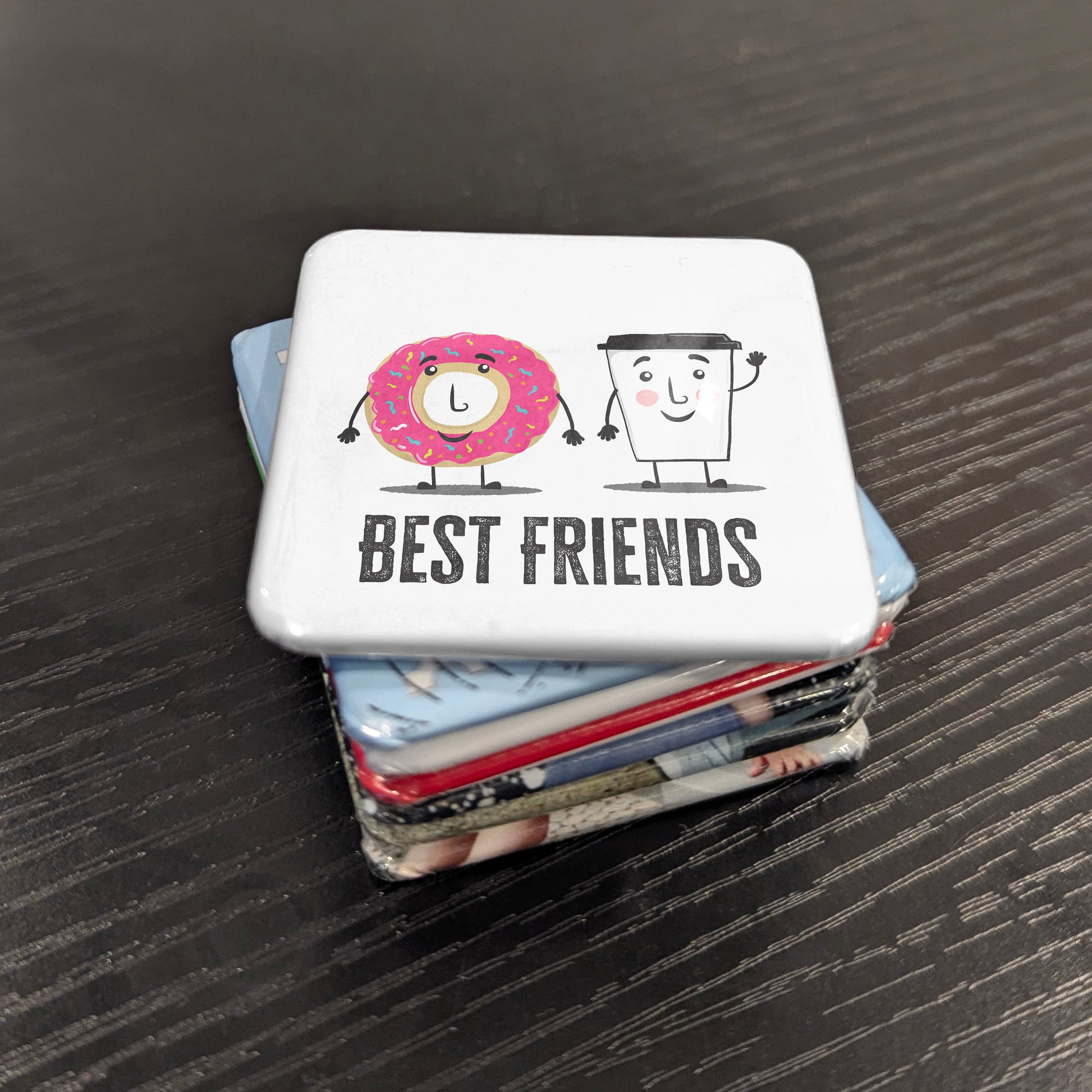 Donut & Coffee Best Friends Fridge Magnet - PhiloPerse