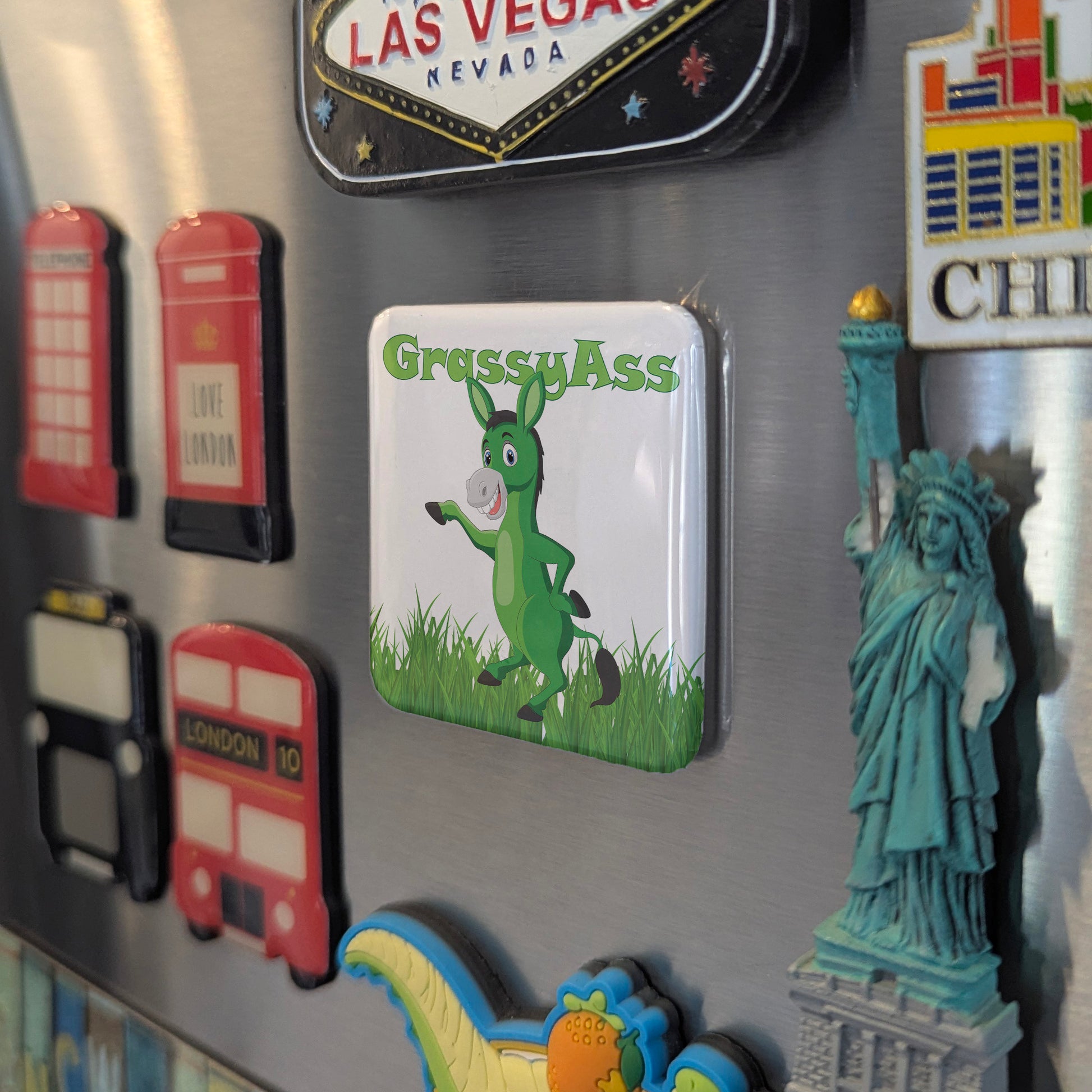 Grassy Ass-Gracias Fridge Magnet - PhiloPerse