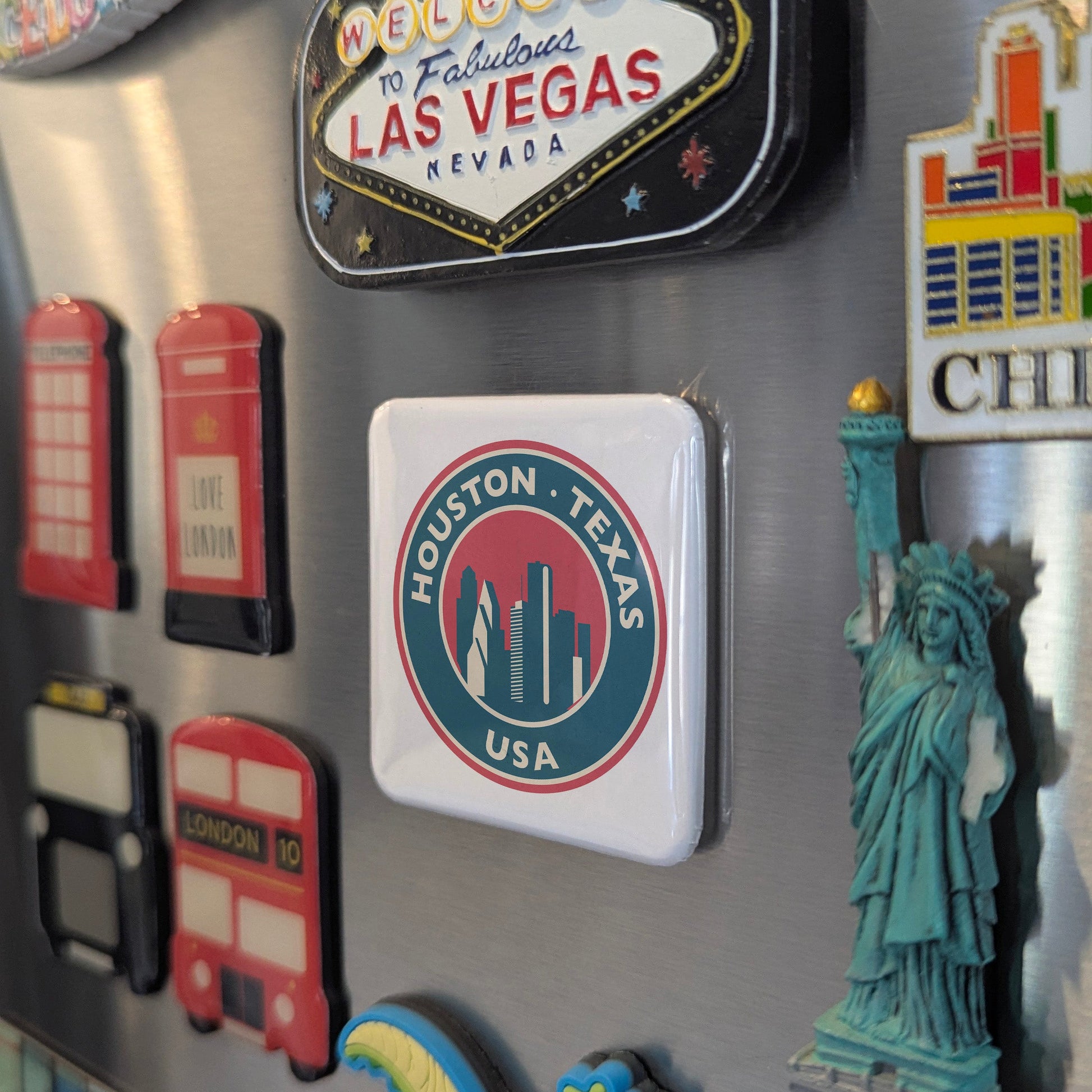 Houston Texas Fridge Magnet