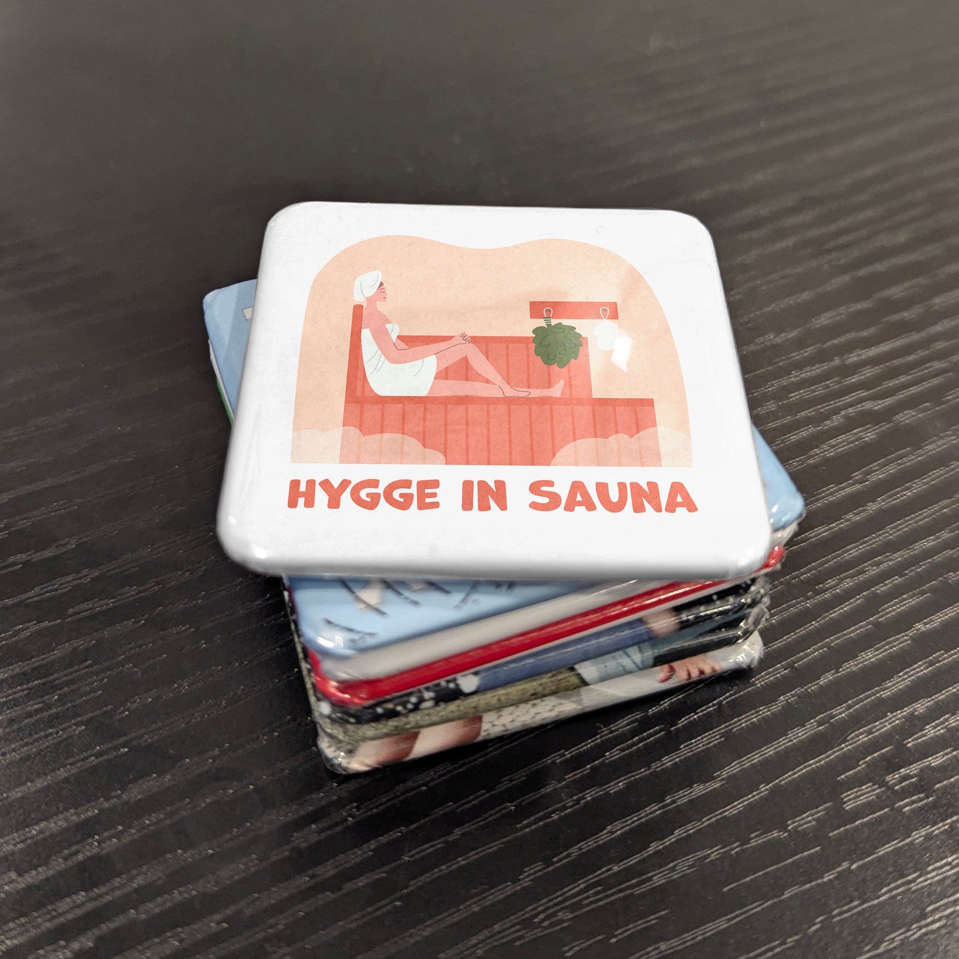 Hygge in Sauna Fridge Magnet - PhiloPerse