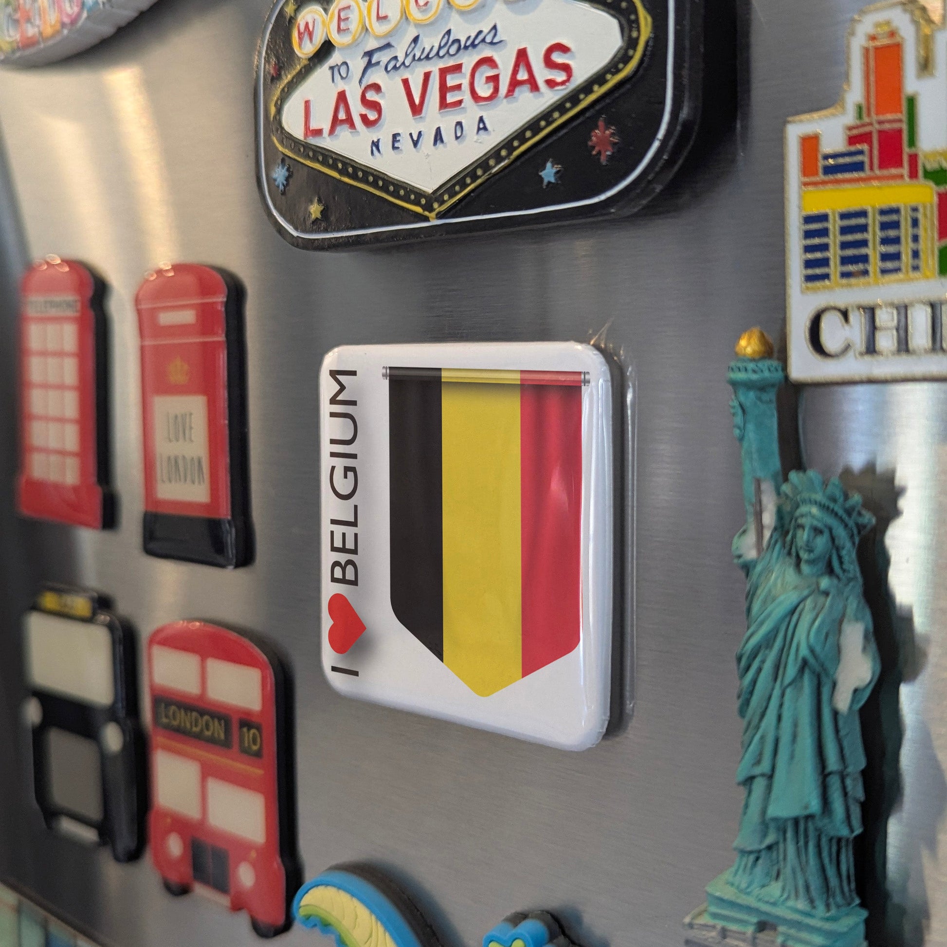I Love Belgium Fridge Magnet