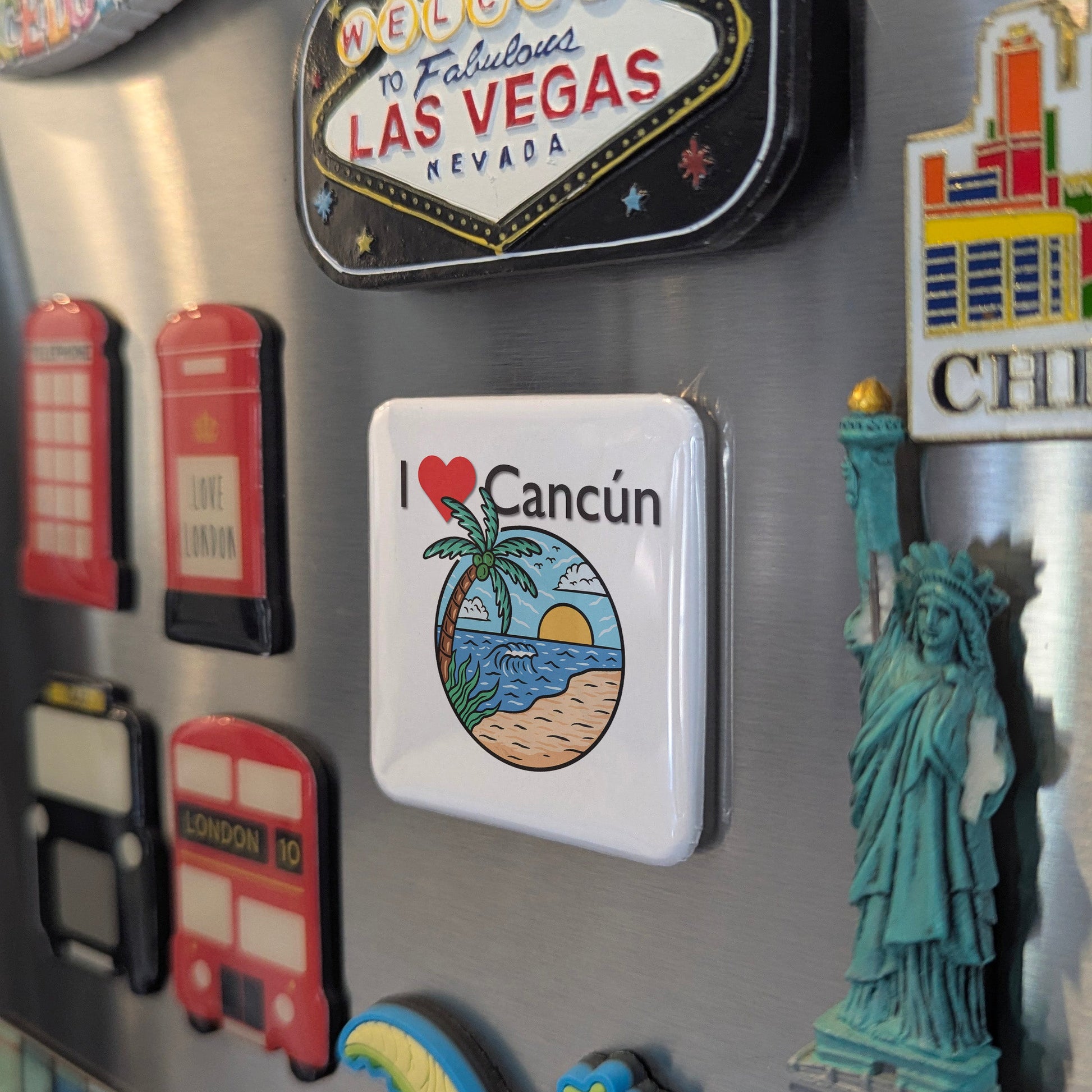 I LOVE Cancun Fridge Magnet