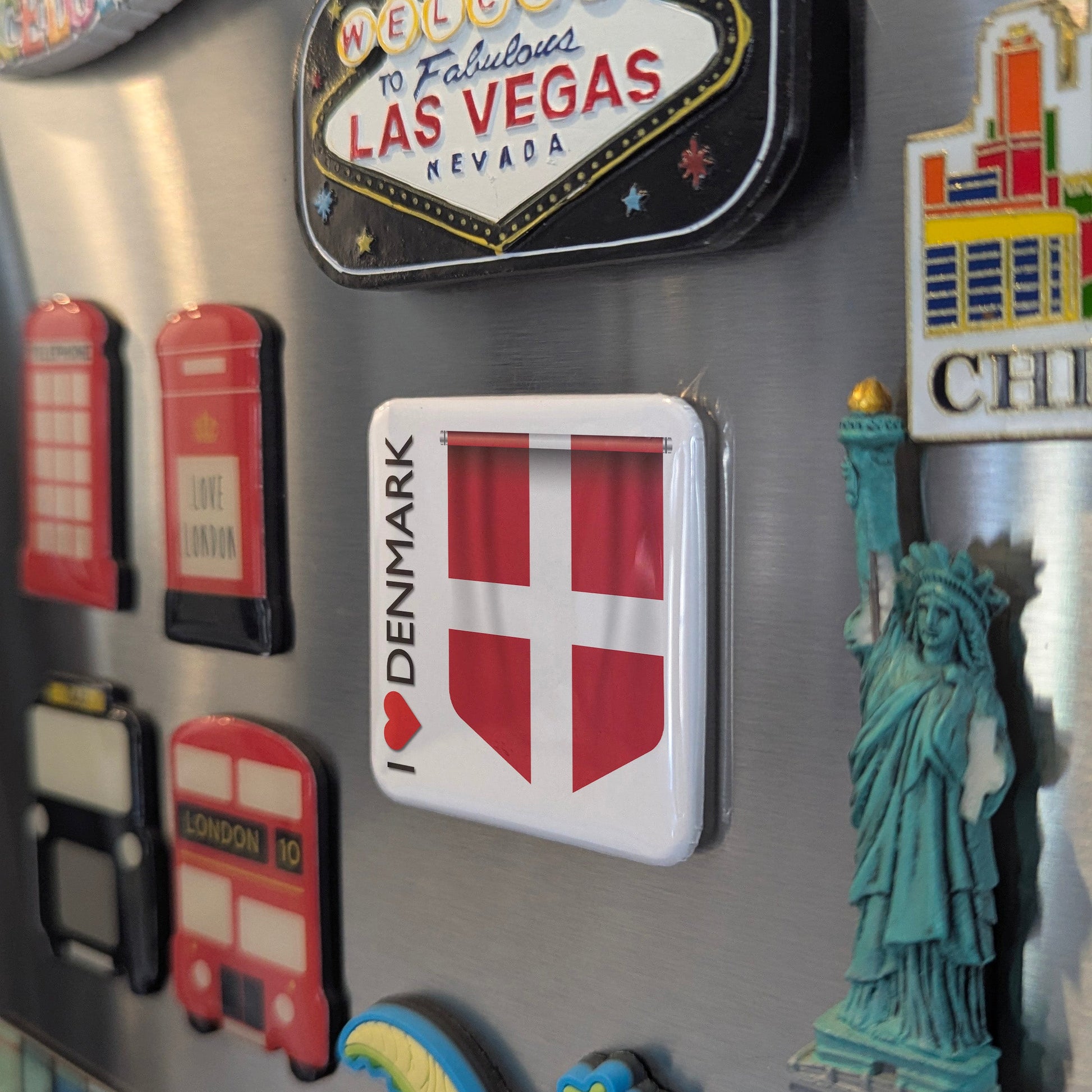 I Love Denmark Fridge Magnet