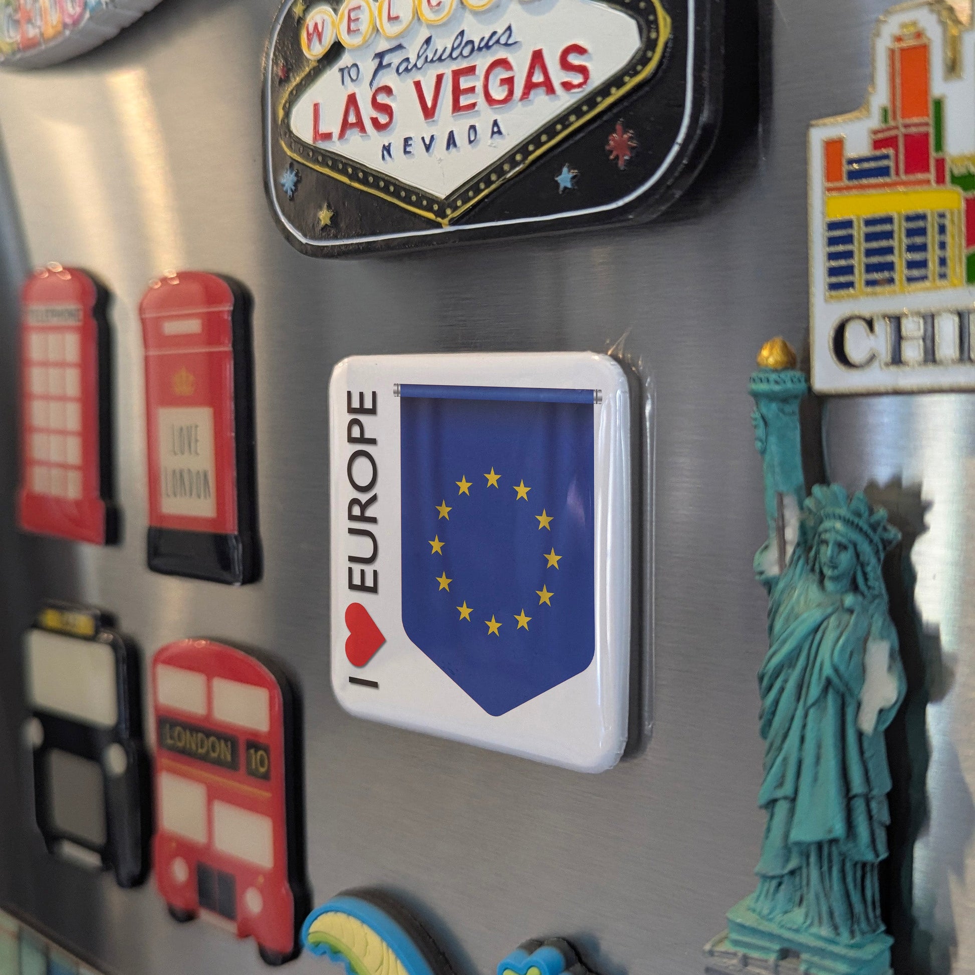 I Love Europe Fridge Magnet