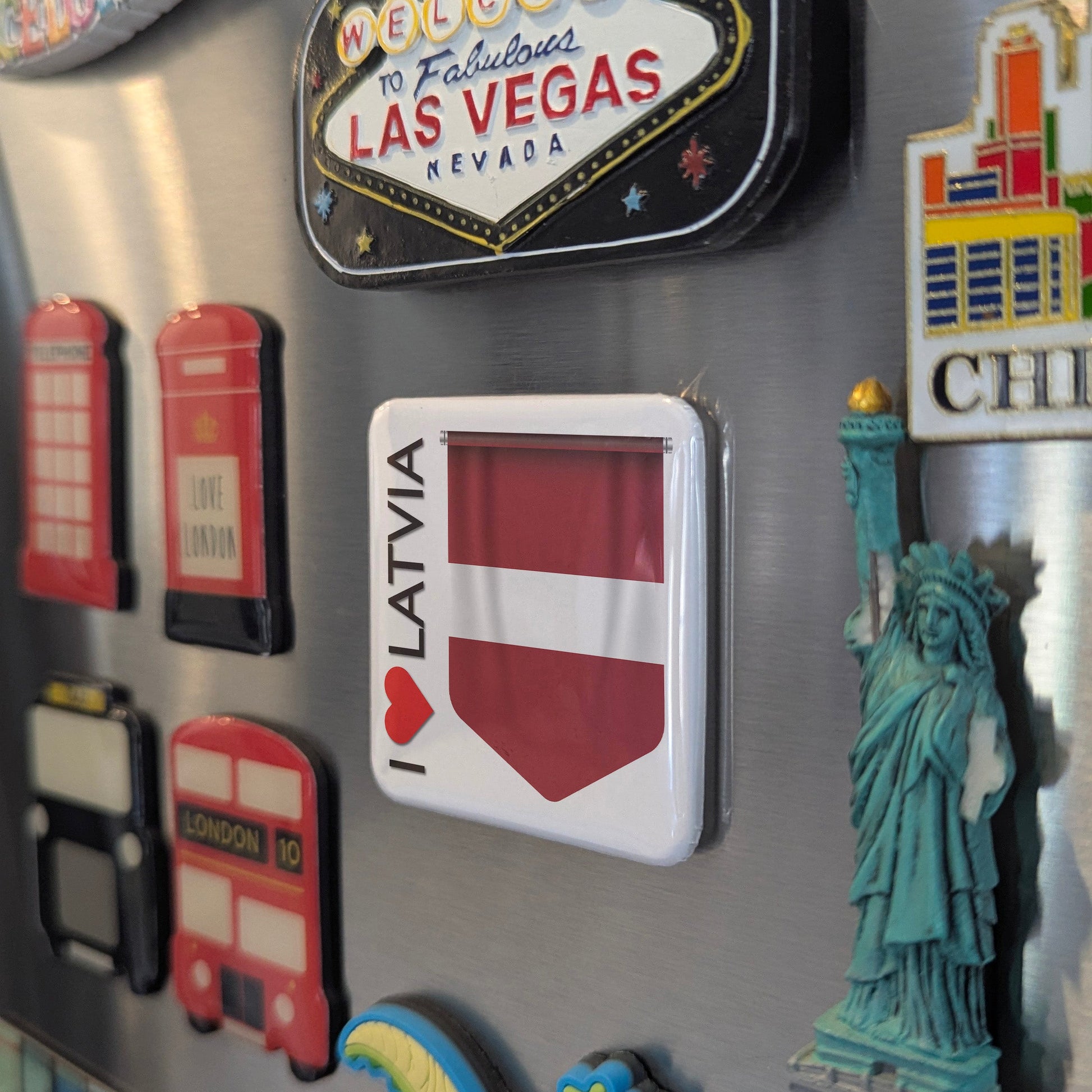 I Love Latvia Fridge Magnet
