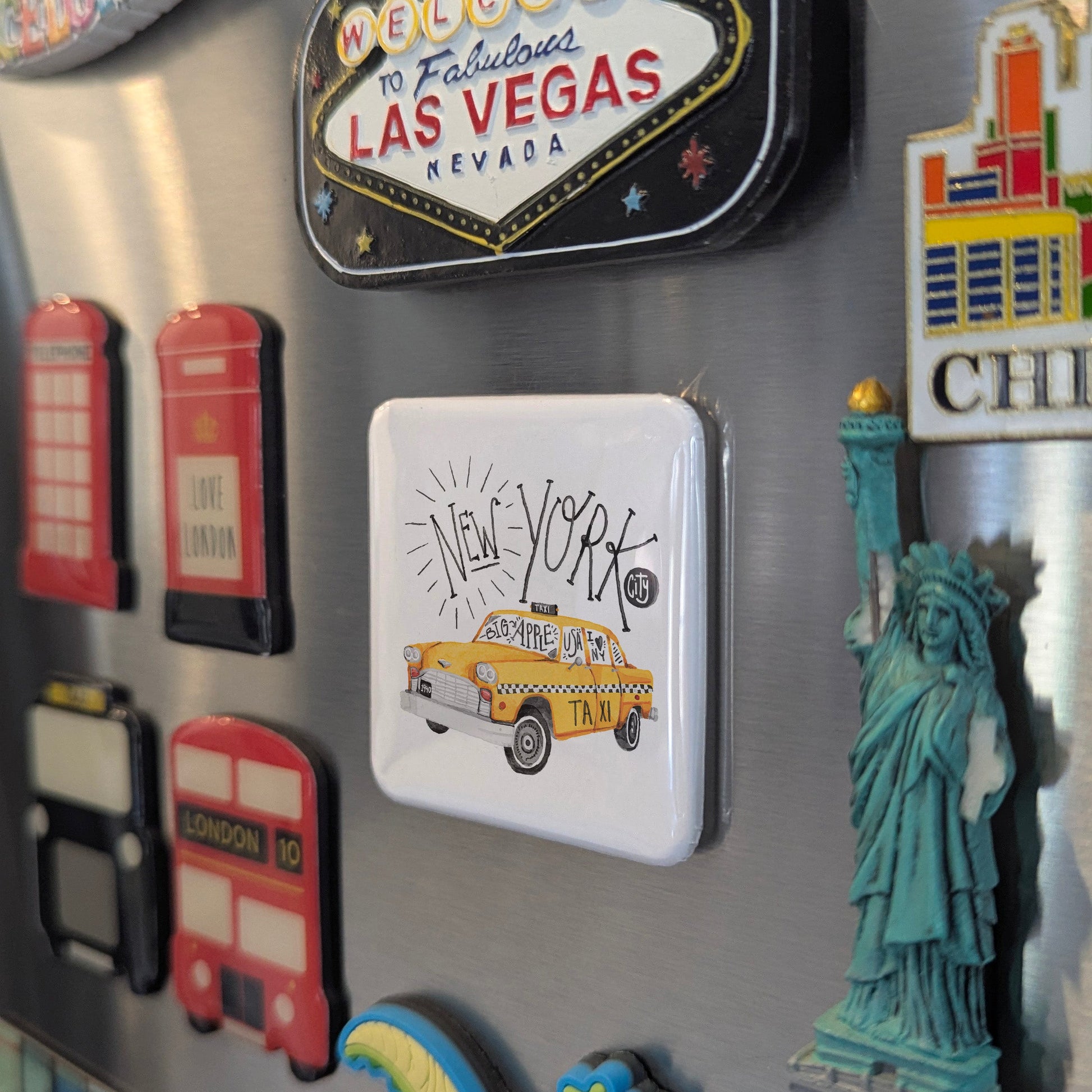 New York Yellow Cab Fridge Magnet