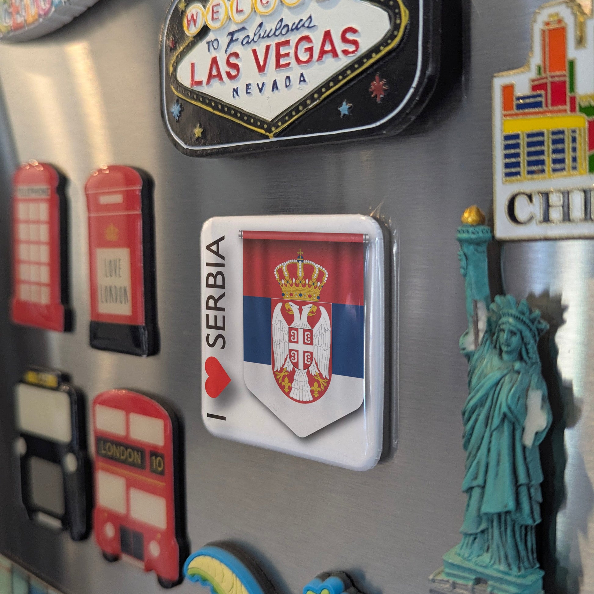 I Love Serbia Fridge Magnet