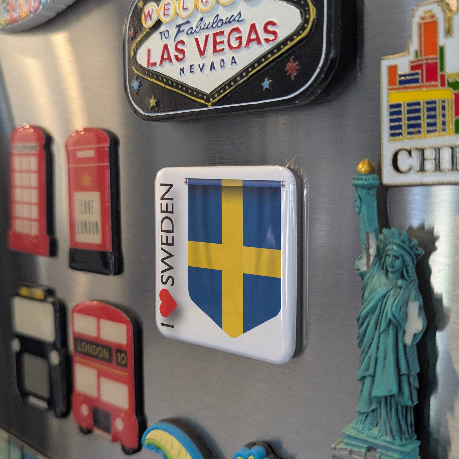 I Love Sweden Fridge Magnet