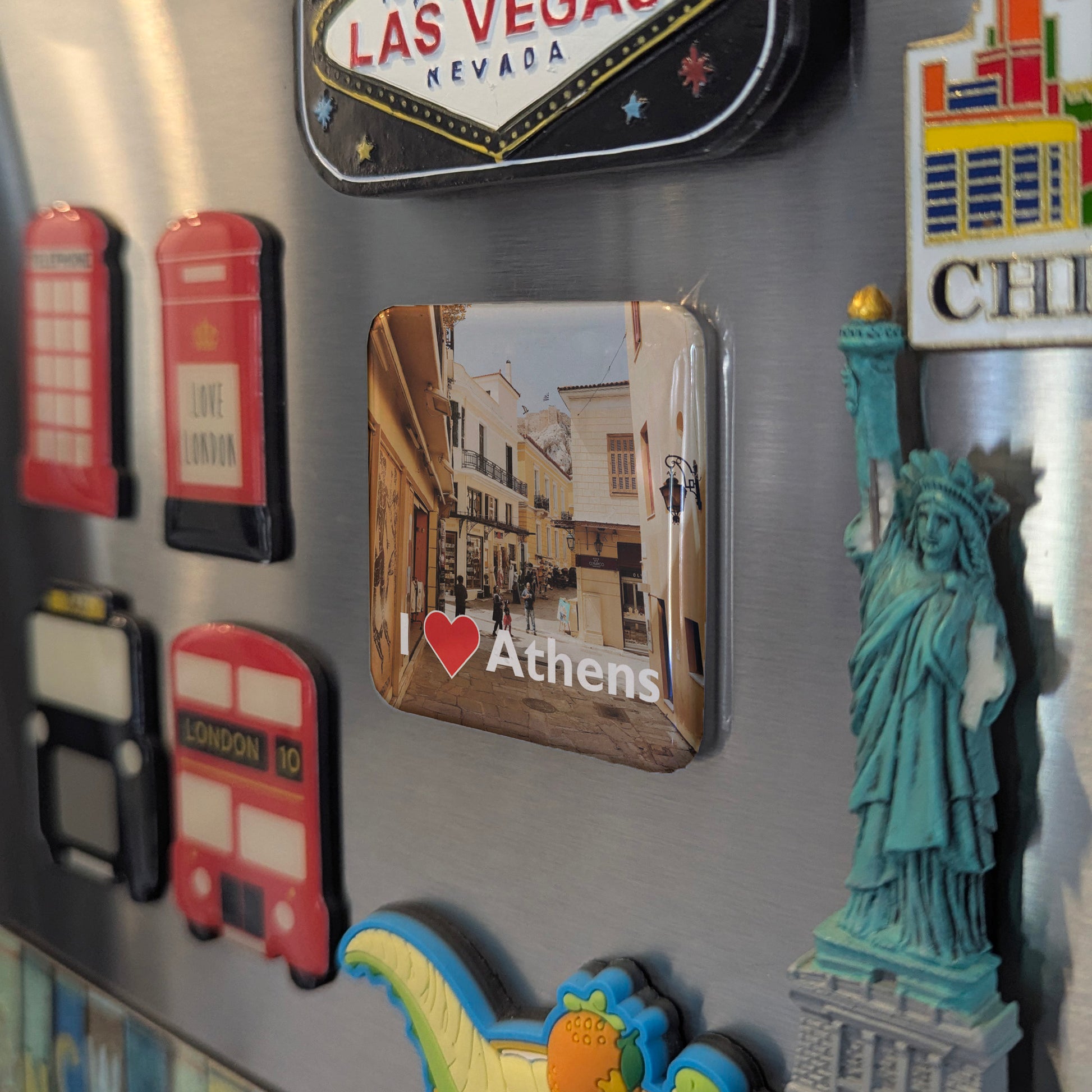 I Love Athens Fridge Magnet - PhiloPerse