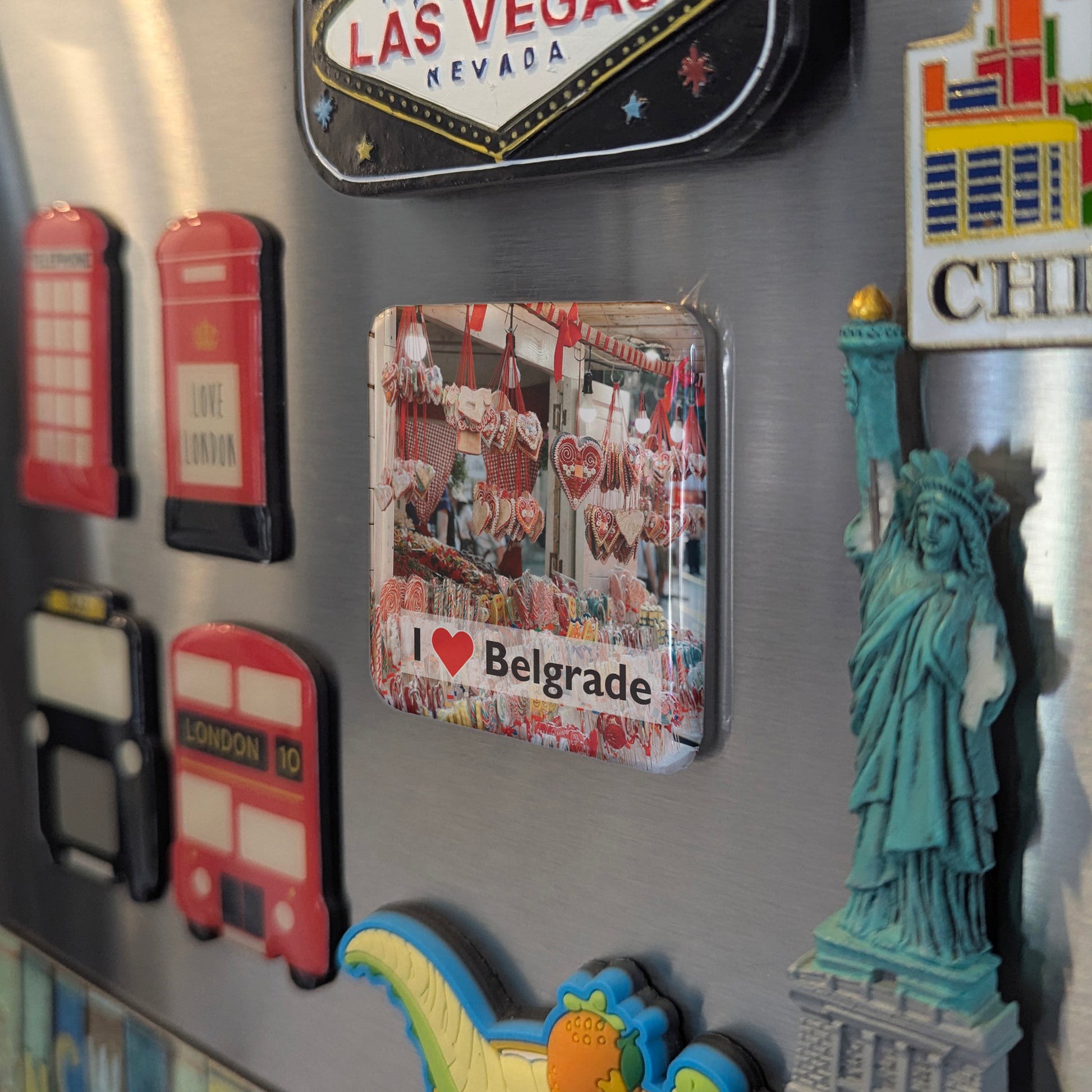 I Love Belgrade Fridge Magnet - PhiloPerse